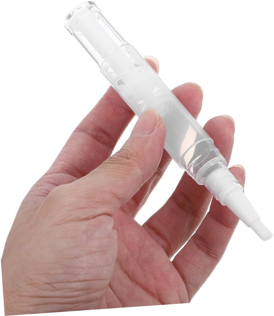 TIDTALEO 5Pcs Refillable Nail Oil Pen Set Brush Tip &ndash; 5Ml Vacuum Twist Applicators for Cuticle Oil Lip Gloss and Face Paint image number 4