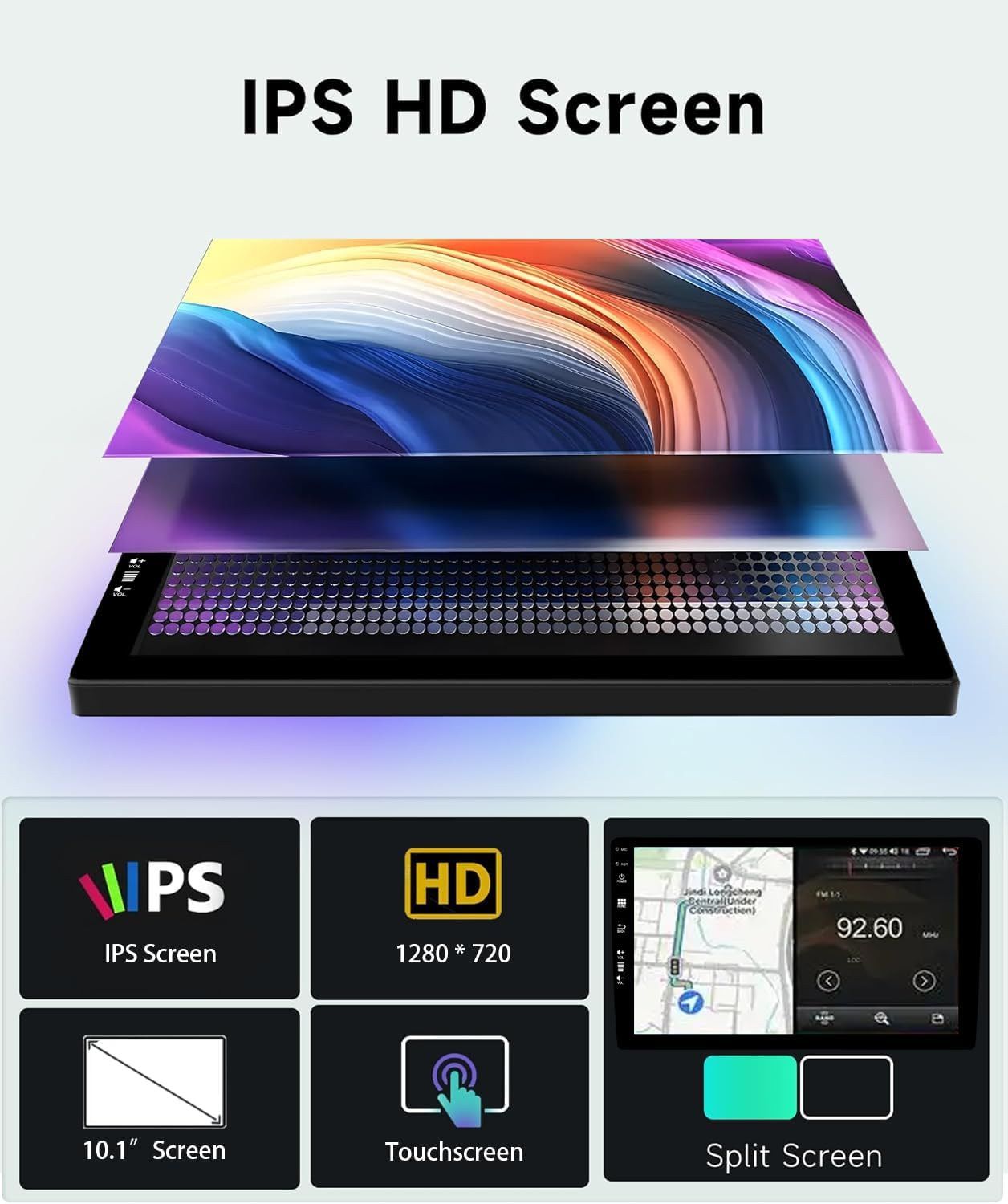 [4+64GB] Keconsing 10.1" Android 14 Autoradio for Hyundai Tucson IX35 2010 2011 2012 2013 2014 2015 Radio Stereo Carplay, Wireless Car Play GPS Auto Navi Screen Bluetooth Navigation Touchscreen