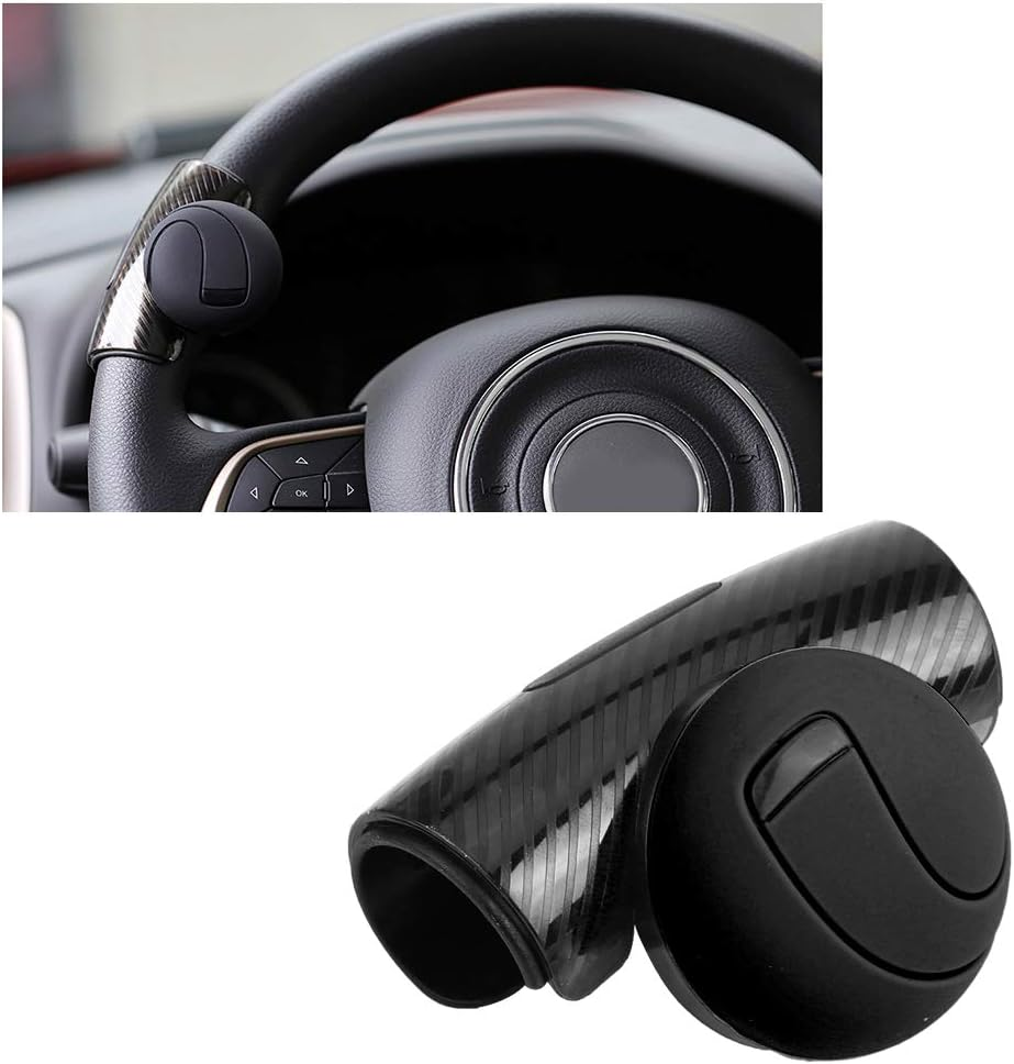 Steering Wheel Knob, Steering Wheel Ball, Knob,Universal Car Spinner Power Handle Ball Booster, Car Interior (Black)
