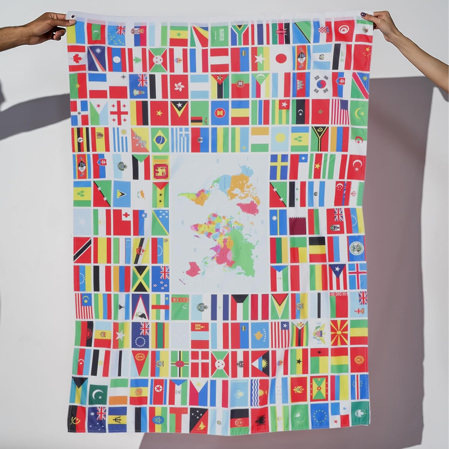 Alipis Flag Hanging National Banner Flag Banner Decoration National Flag Banner Decorative World Flag Banners Backdrop World Flag Banner Wall Decor Large World Flag Banner image number 4