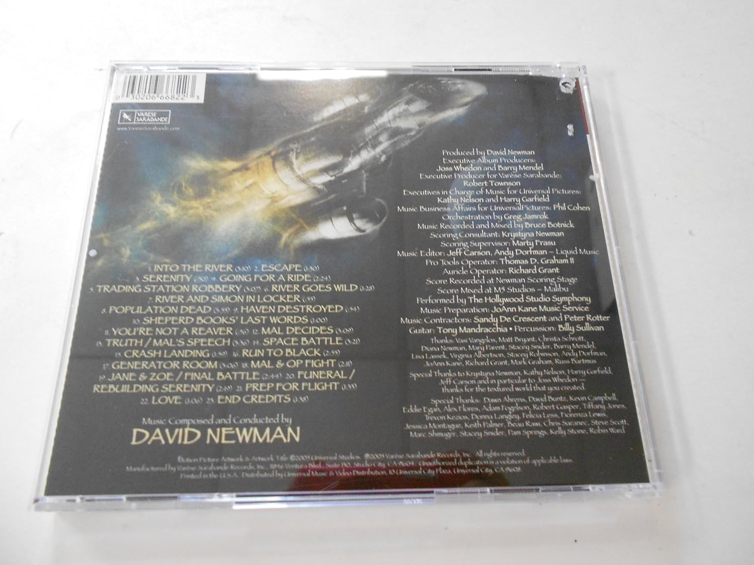 Varese Sarabande David Newman &ndash; Serenity Original Motion Picture Soundtrack CD Album