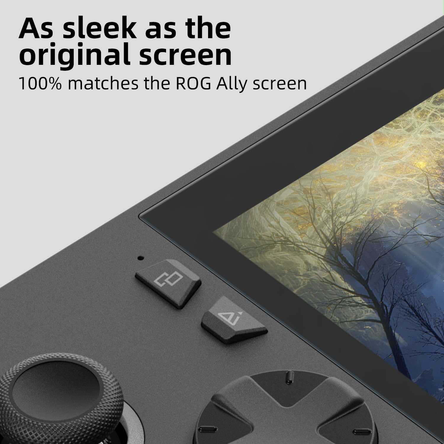 Skull & Co. High Transparency High Sensitivity Tempered Glass Screen Protector for ROG Ally X (2-PACK) with Positioner Installation Kits - HD Clarity image number 1