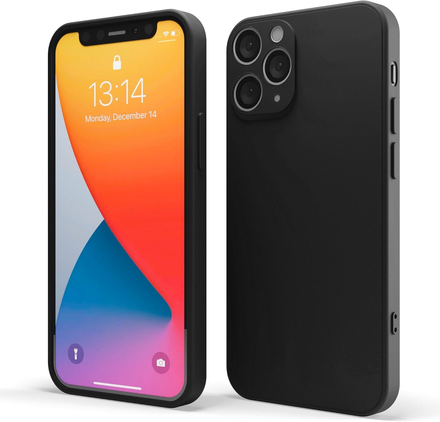 Red Ember Shockproof Case for Iphone 11 Pro 5.8-Inch, Ultra Slim Protective Liquid Silicone Matte Finish Phone Case with Soft Anti-Scratch Microfiber Lining (Green)