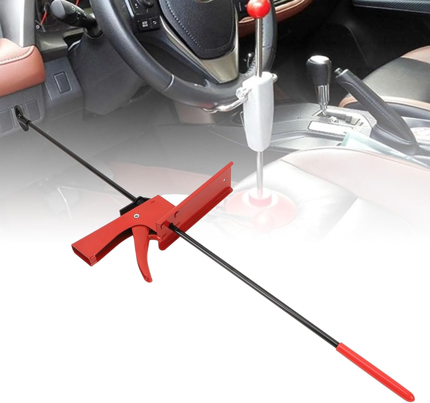 Adjustable Brake Pedal Depressor, 28 Inch Tool with Rubberized Foot for Car Brake, Accelerator, Pedal image number 2