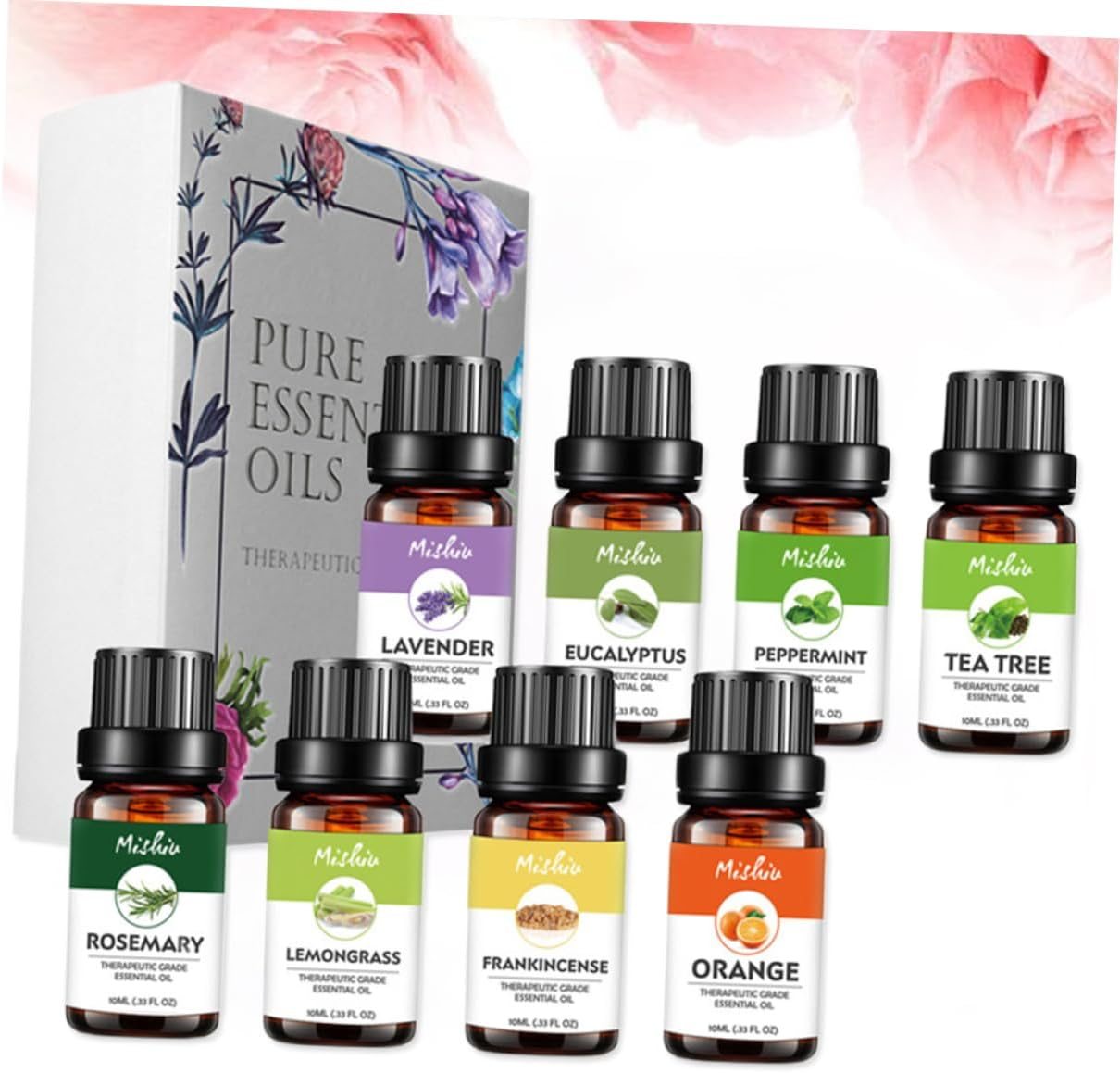 UTHCLO 8Pcs Perfume for Women Essential Oil Glass Perfume Oil Miss Plant image number 1