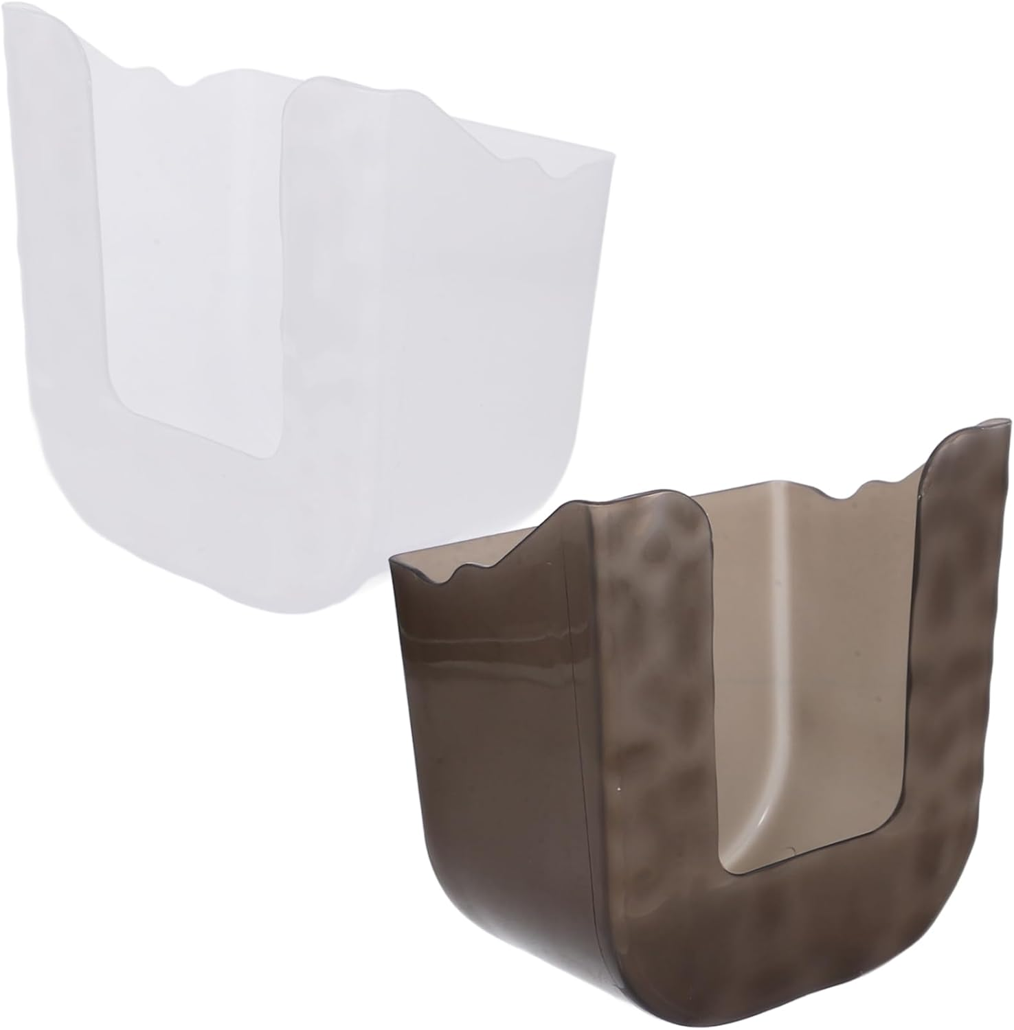 2Pcs Wall Mounted Tissue Box Wipe Storage Case Bathroom Toilet Tissue Holder Wall Hanging image number 6