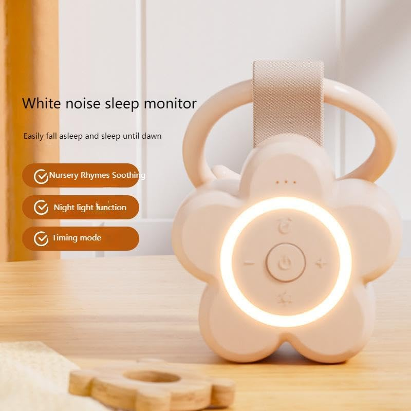 Portable White Noise Machine for Babies & Adults - Sleep Soother with Timer, Clip-On Design for Strollers, Travel, and Registry Gifts (Pink, One Size) image number 2