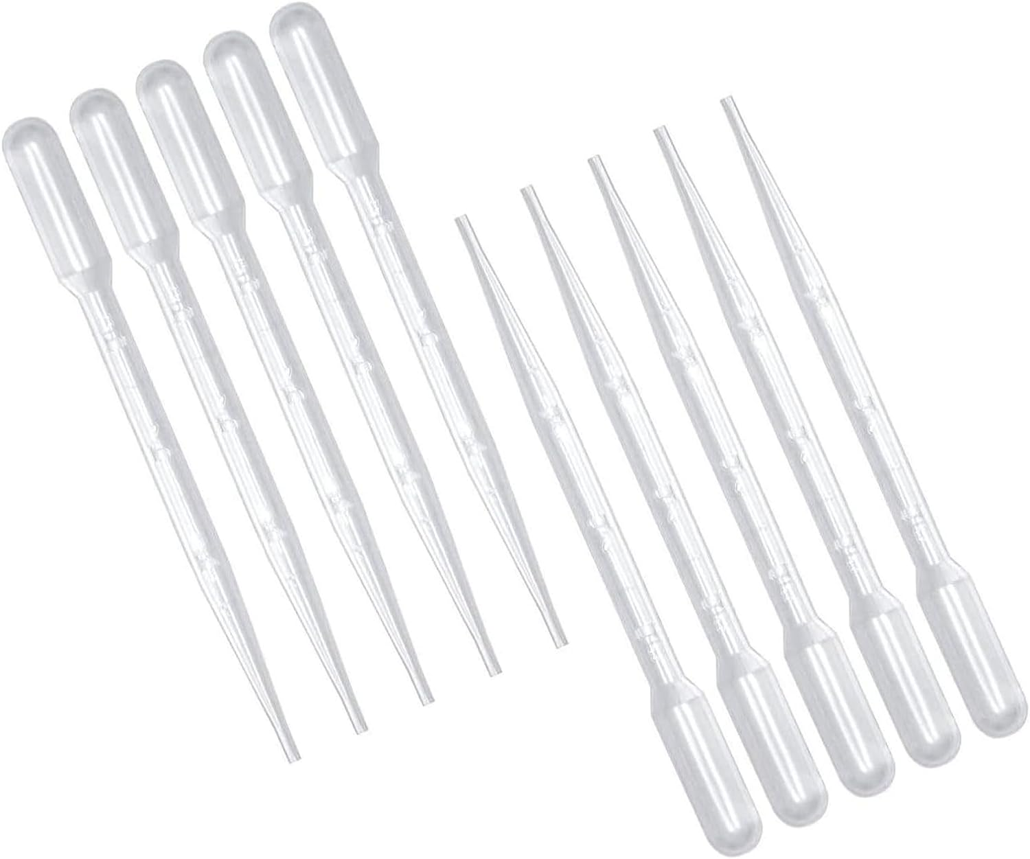 200Pcs Graduated Transfer Plastic Pipettes Eye Dropper 1ML Washable Pipettes for Essential Oils image number 5