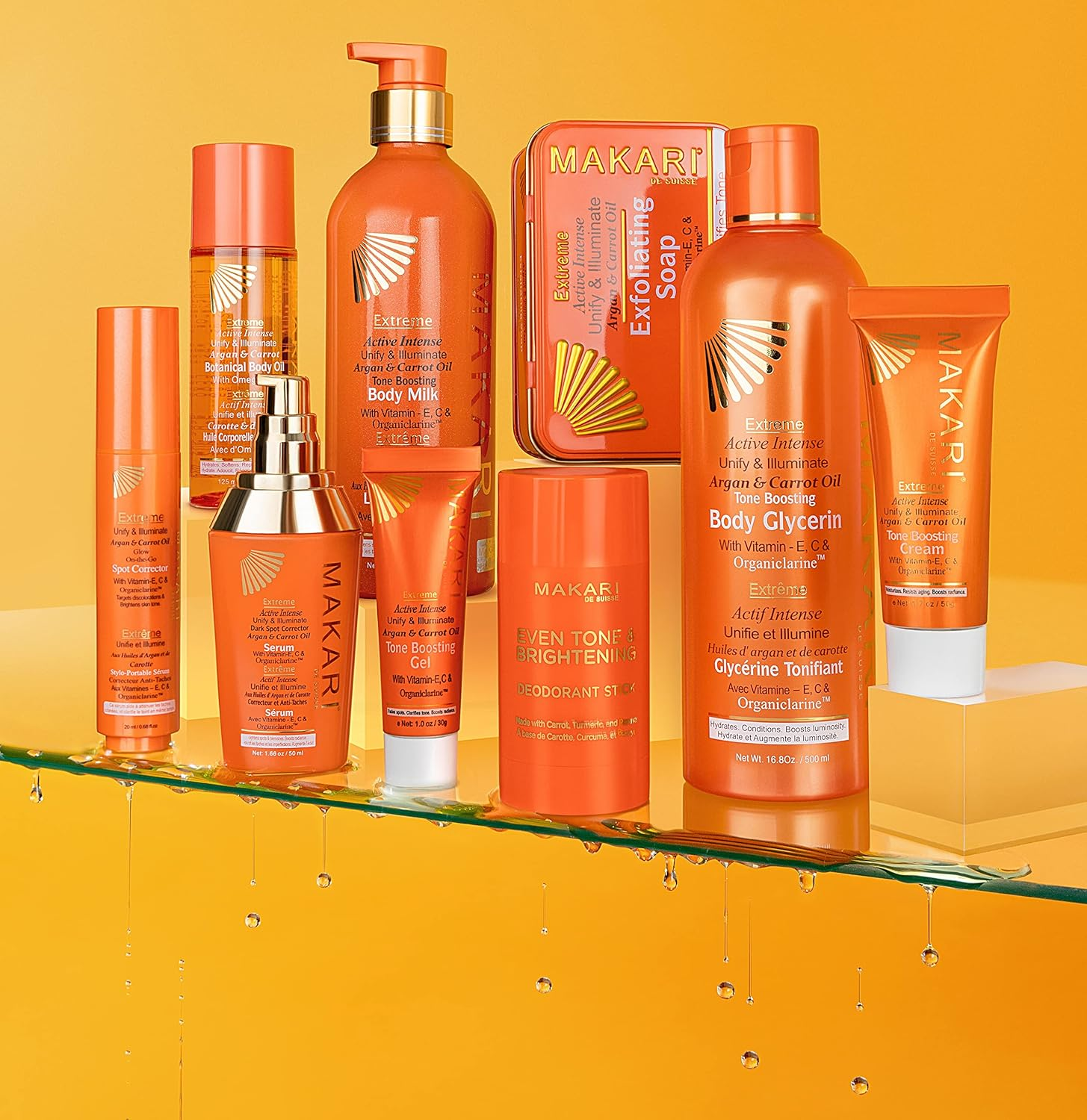 Makari Extreme Carrot & Argan Oil Toning FACE GEL 1.0Oz &ndash; Gel with Organiclarine&trade; &ndash; Anti-Aging Treatment for Dark Spots, Acne Scars & Wrinkles image number 5