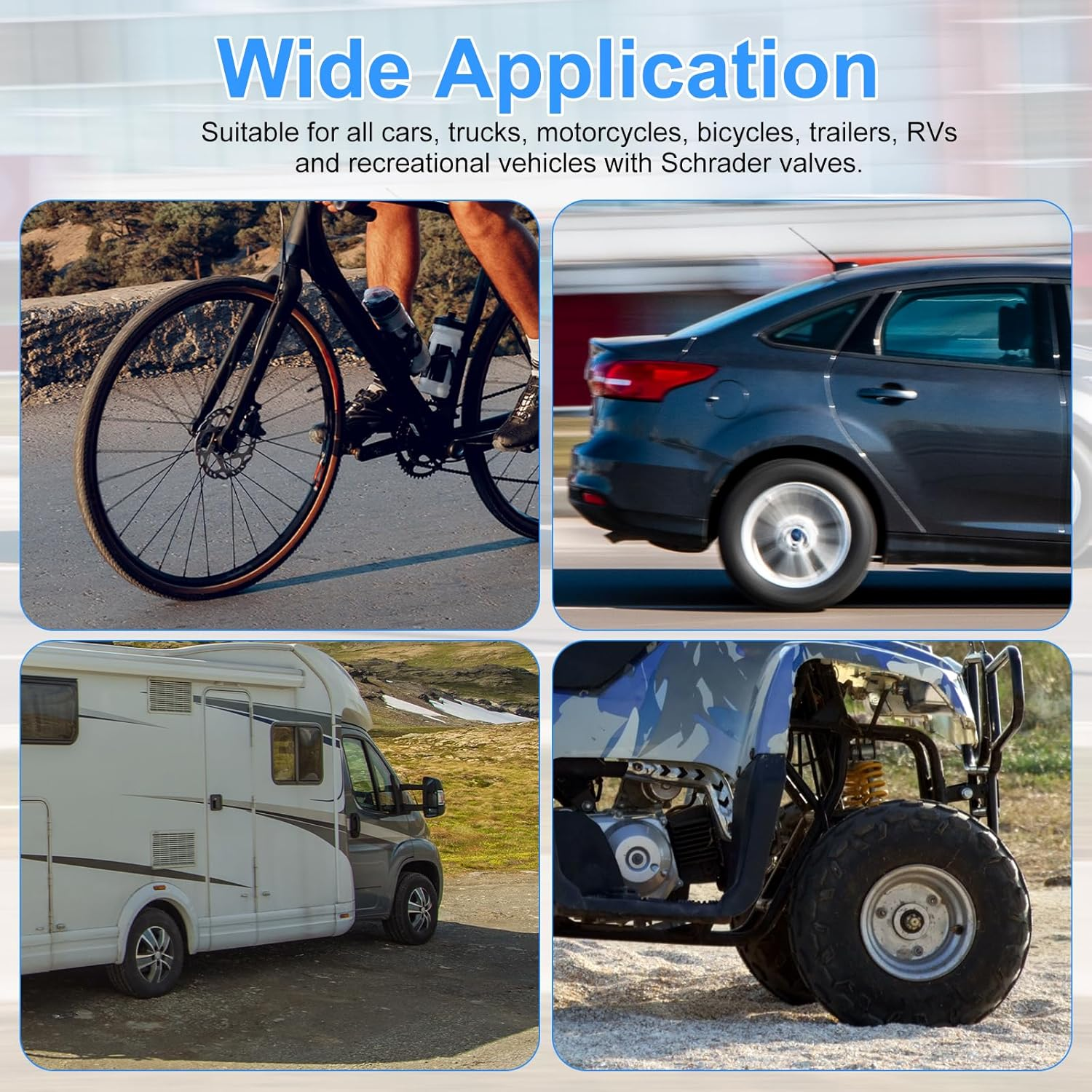 Gosknor Tire Valve Extension, 8.54 Inch Flexible Valve Stem Extender Valve Stem Extension Hose with 135 Degree Brass Tire Valve Extension Adapter Compatible with Motorcycles Cars Trucks Bicycles Rvs image number 6