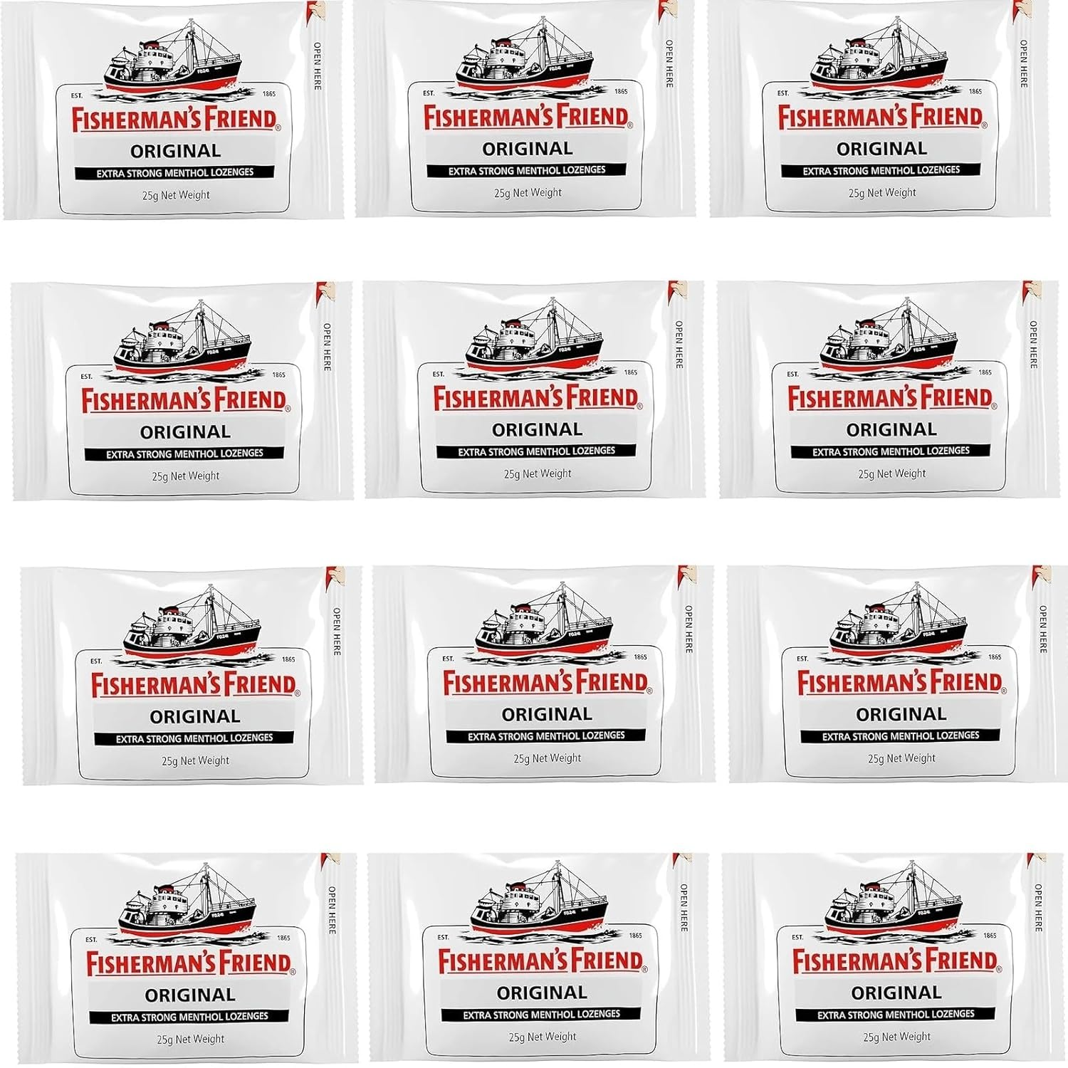 Fisherman Friend Extra Strong Original Lozenges 12 X 25 G image number 2