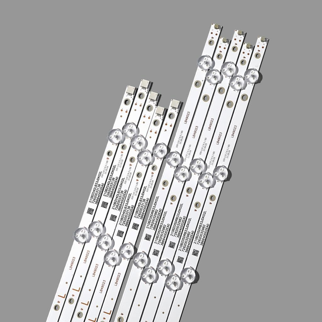 10Pcs/Set LED Backlight Strip Fit for Philips 49" TV TT4906F LB49023 LB49021 V1_00 49PUS7503 49PUS6162 49PUS6412 49PUS6803 TPT490U2 image number 5