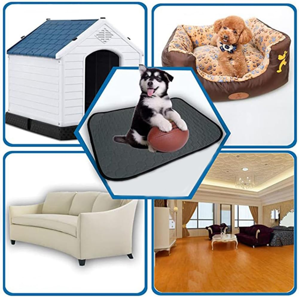 2PCS Guinea Pig Cage Liners，Fast Absorbent Guinea Pig Fleece Bedding for Midwest ,With Leakproof Bottom for Small Animals image number 2