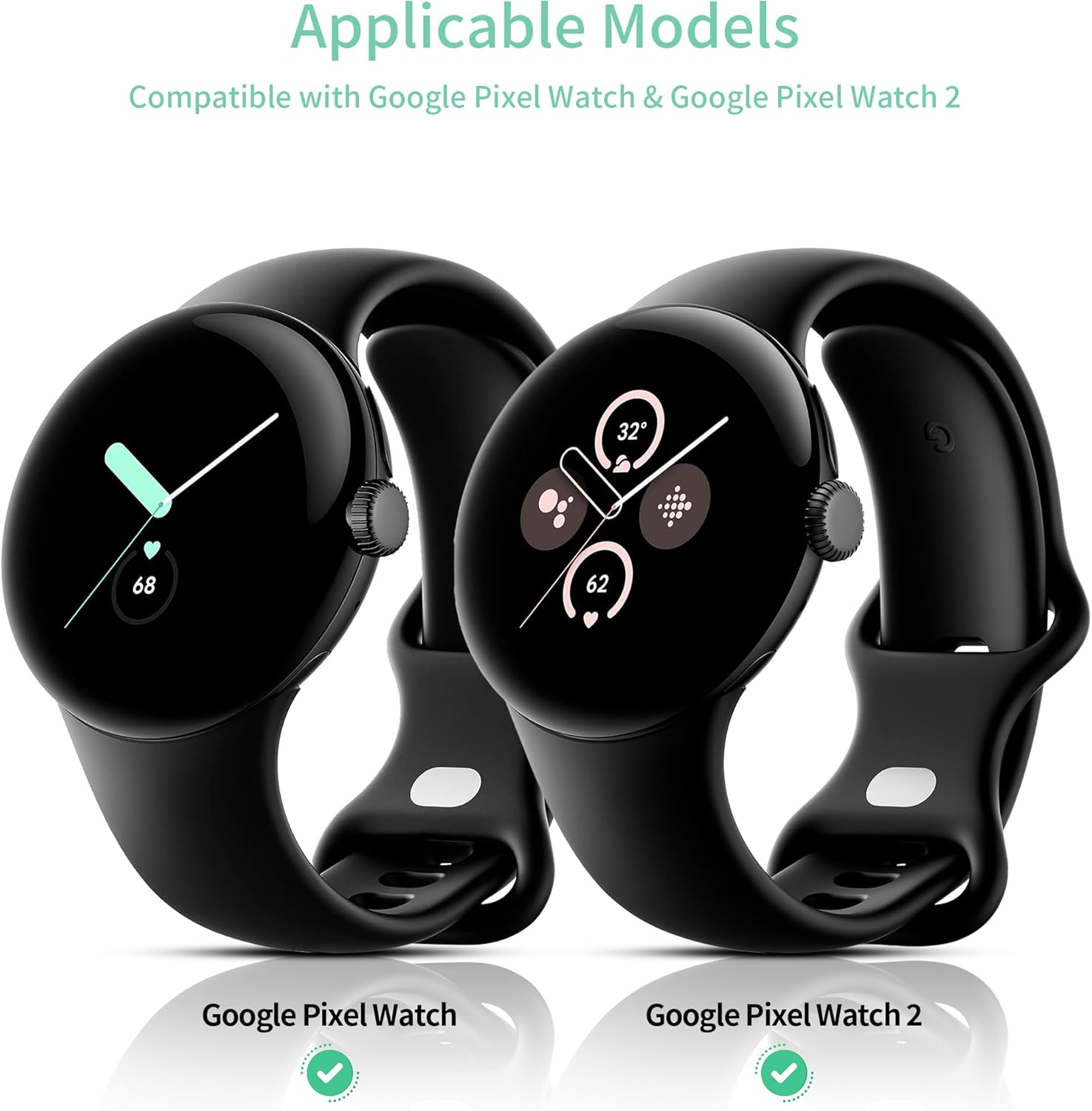 Diruite Pack of 3 Case for Google Pixel Watch Protective Case, Soft TPU Slim Shockproof Plated Screen Protector for Google Pixel Watch Smartwatch Frame Case [Drop Resistant]