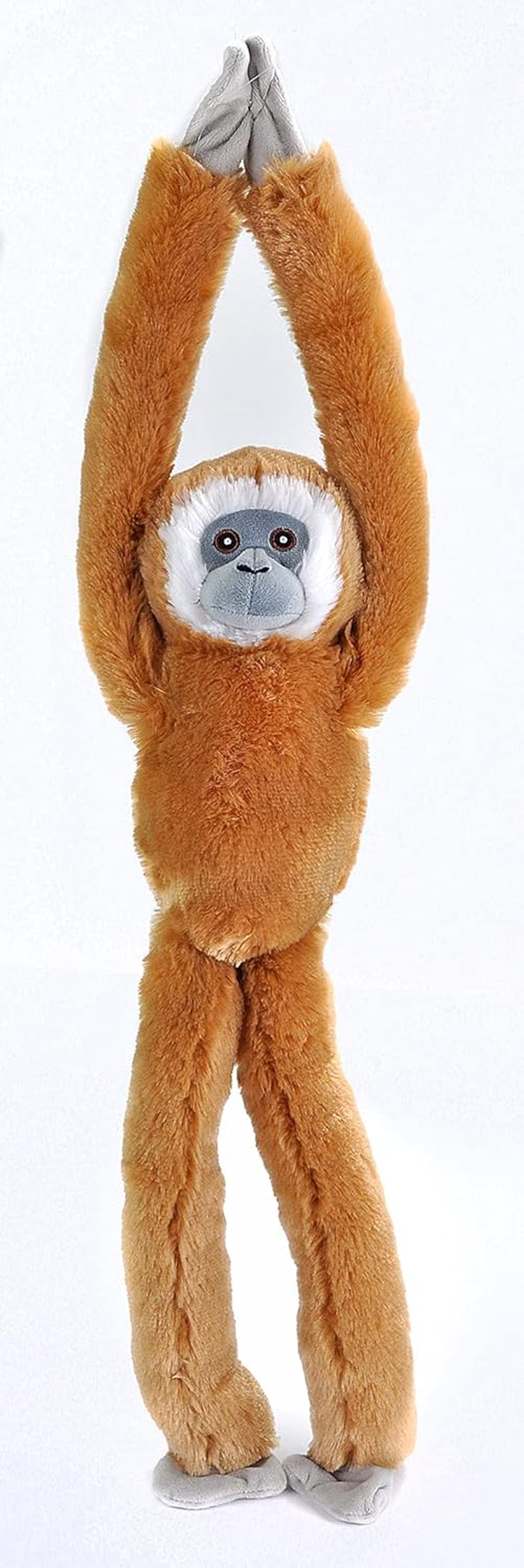 Wild Republic Ecokins Hanging Gibbon, Stuffed Animal, 22 Inches, Kids, Plush Toy, Made from Spun Recycled Water Bottles, Eco Friendly, Child&rsquo;S Room Decor