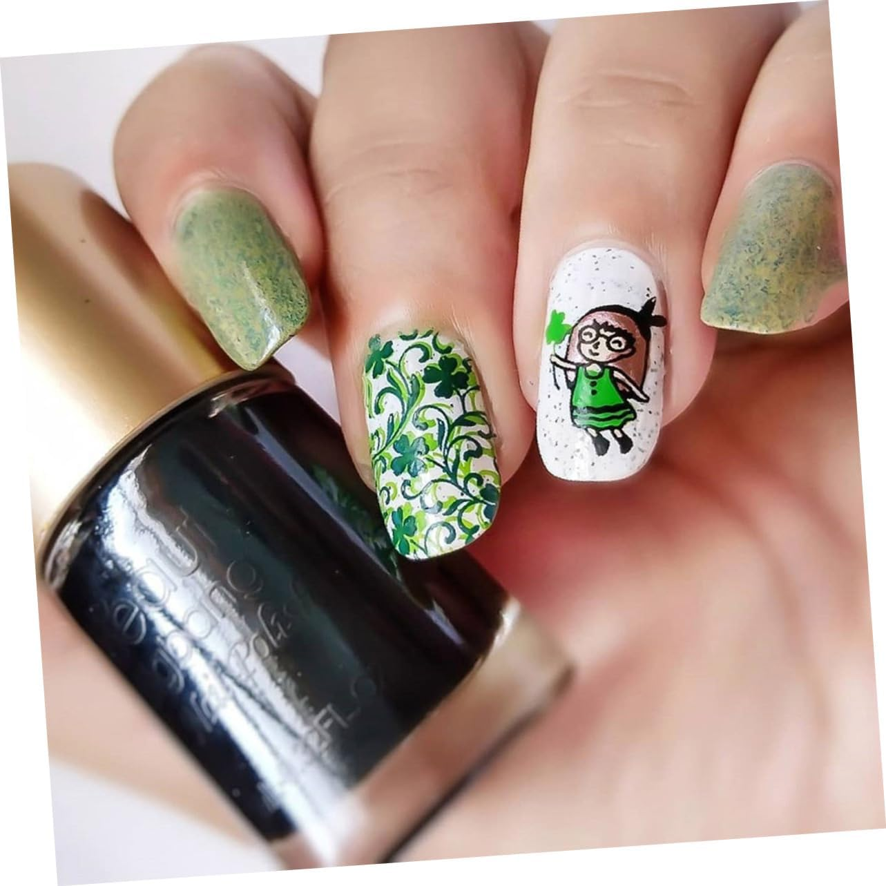 Gogogmee Patrick'S Day Nail Stamping Templates Durable Nail Decoration Plates for Creative Manicure Art for Festive Easy to Use Stencils for And image number 1