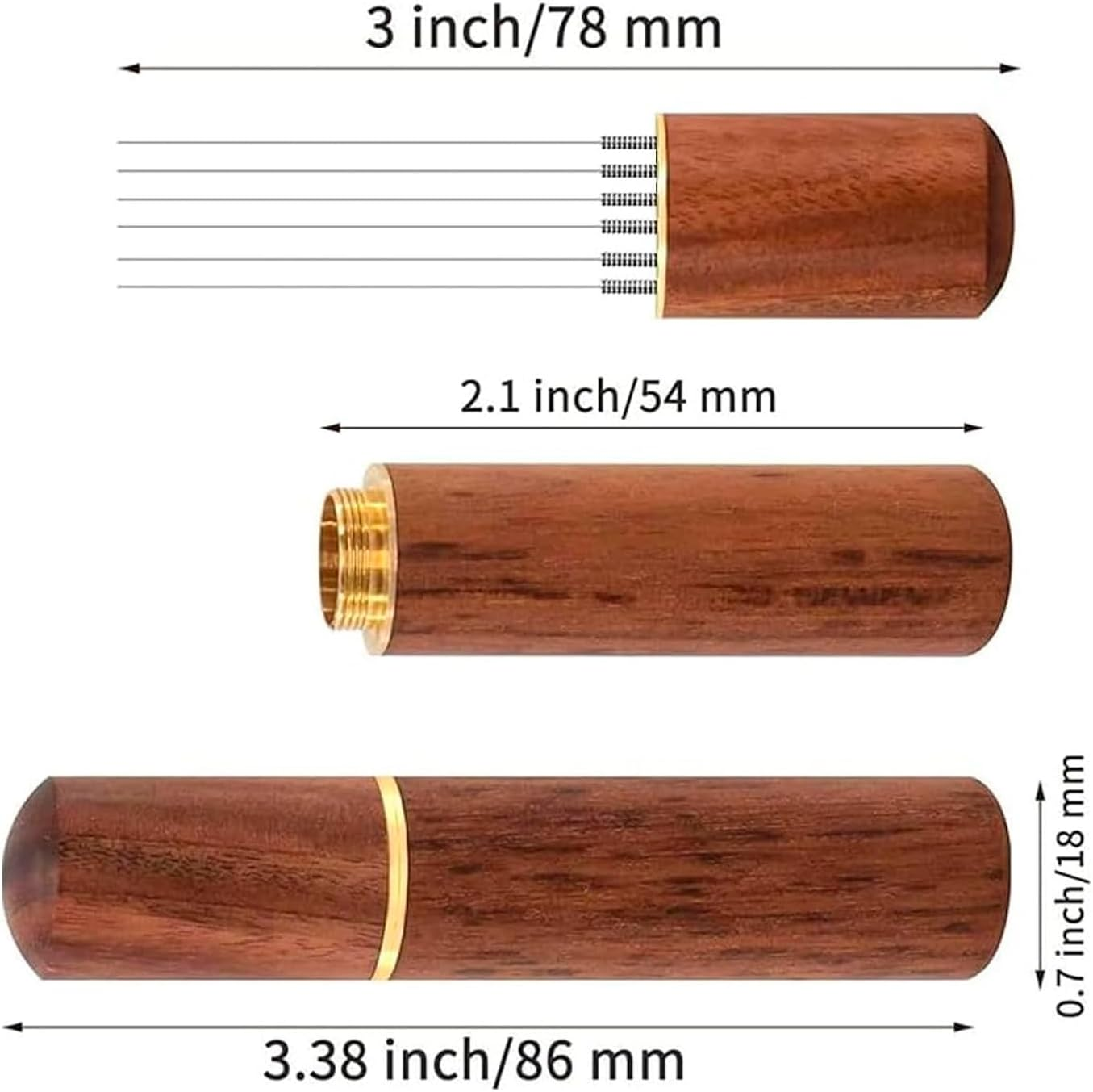 Espresso WDT Tool Coffee Stirring Distributor, Upgraded 6 Needle 0.3Mm Espresso Needle Tool with Stainless Steel Pins for Even Extraction Home Barista Cafe Use image number 4