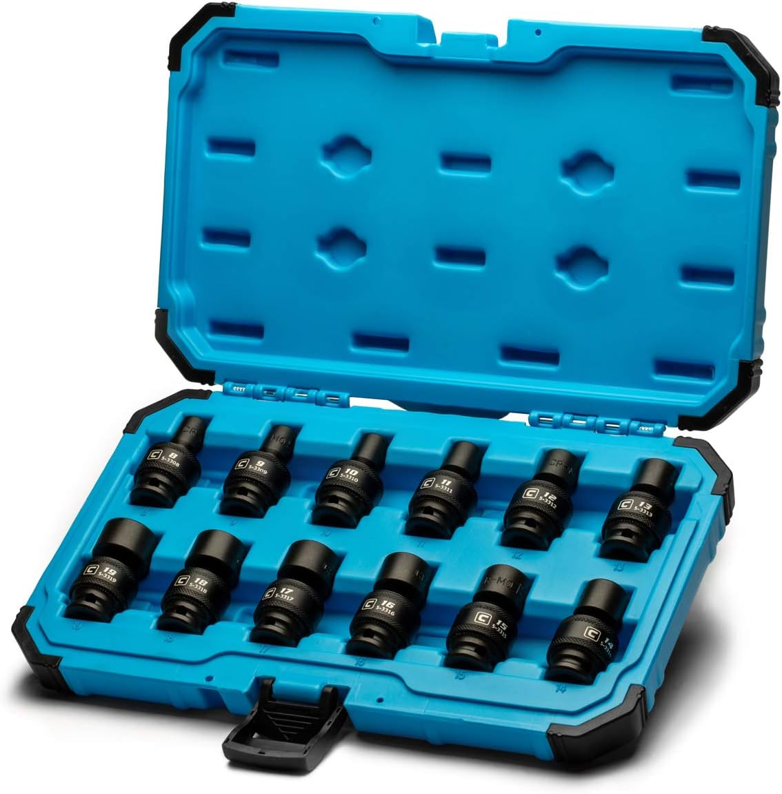 Capri Tools 5-33403/8 in Drive Universal Impact Socket Set, 8-19 Mm Metric, 12-Piece image number 5