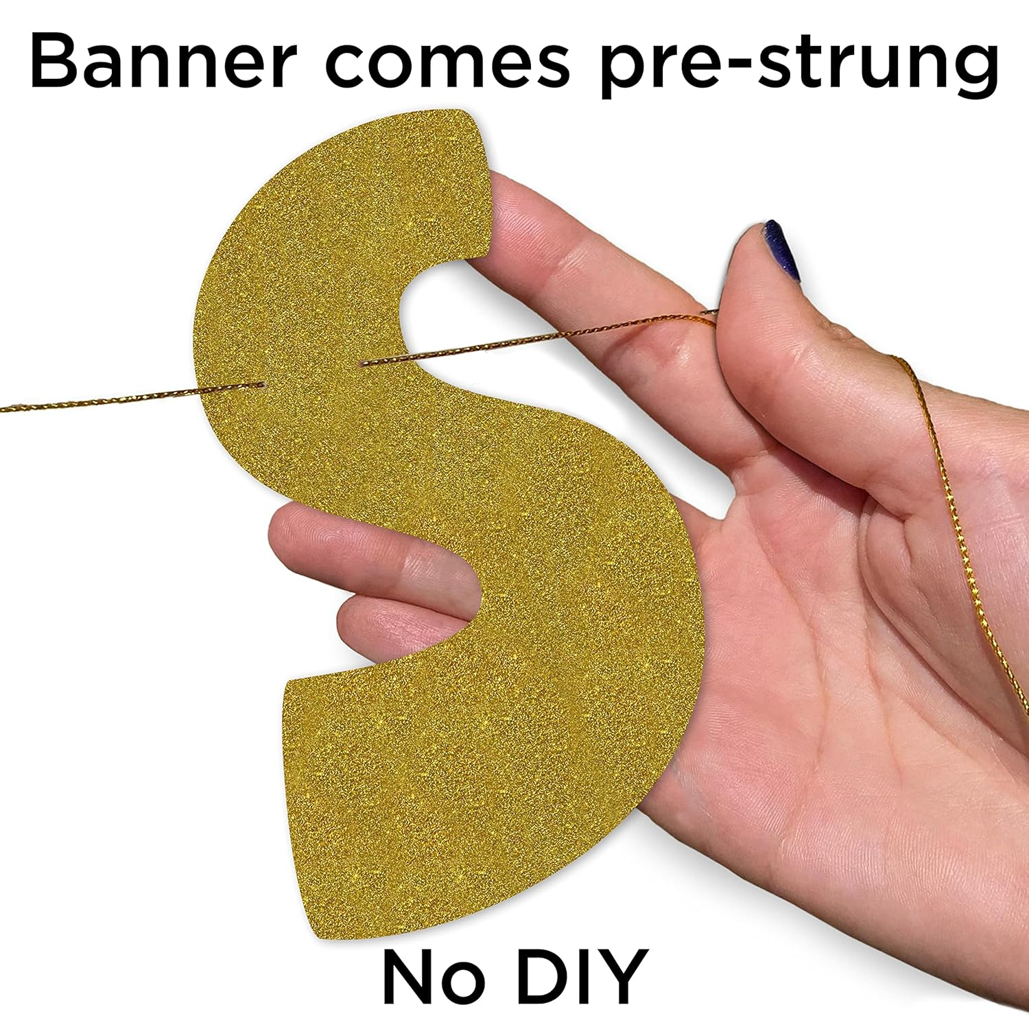 Lets Make Pour Decisions Gold Glitter Banner - Hen Party and Stag Party Decorations - 18Th, 20Th, 25Th, 30Th, 40Th Birthday &ndash; Mexican Summer Themed Beach and Pool Party Decoration, Favors & Supplies