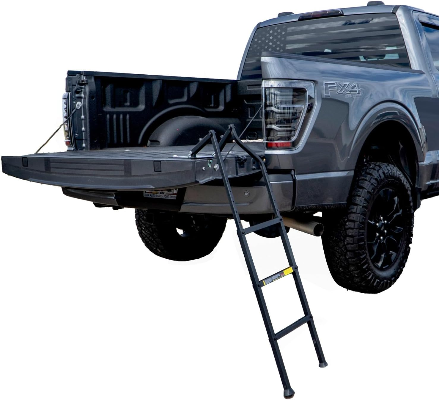 Traxions New Tailgate Ladder XL for All Trucks Including Lifted Trucks up to 50" Tailgate with Articulating Patent Pending Frame for Uneven Ground. image number 5