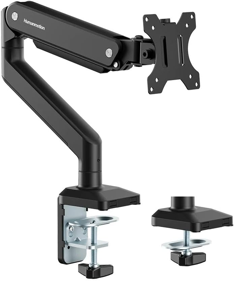 Humanmotion T8-1G Premium Single Monitor Arm | for 17-40 Inch