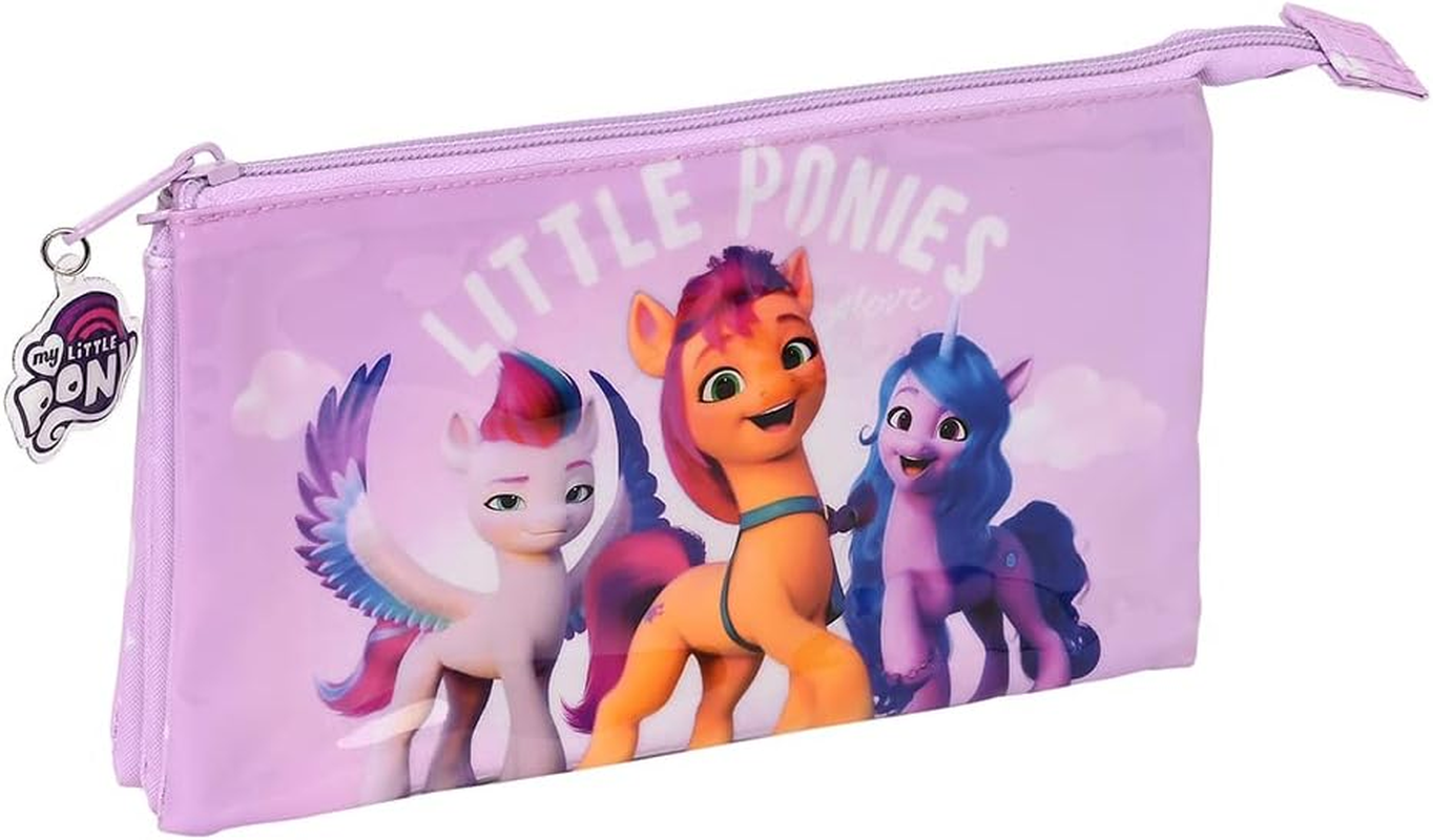 My Little Pony 812235744 Girls Pencil Case Ideal for Children from 5 to 14 Years Comfortable and Versatile 22 X 3 X 12 Cm Purple image number 1