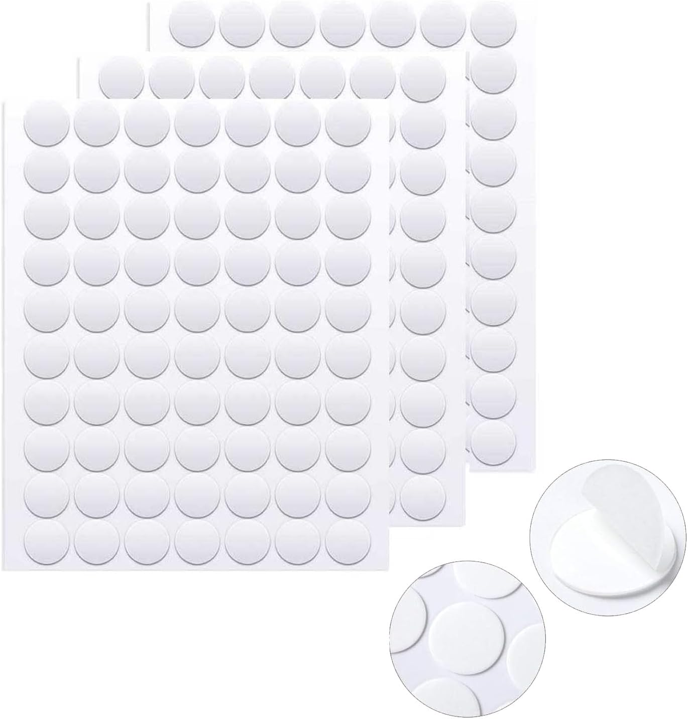 210Pcs Dot Stickers Glue Dots Transparent Sticky Dots Nano Double Sided Tape Mounting Putty Poster Sticky Tape for Hanging Pictures Poster Art Photography Party Decoration Wedding Birthday image number 1