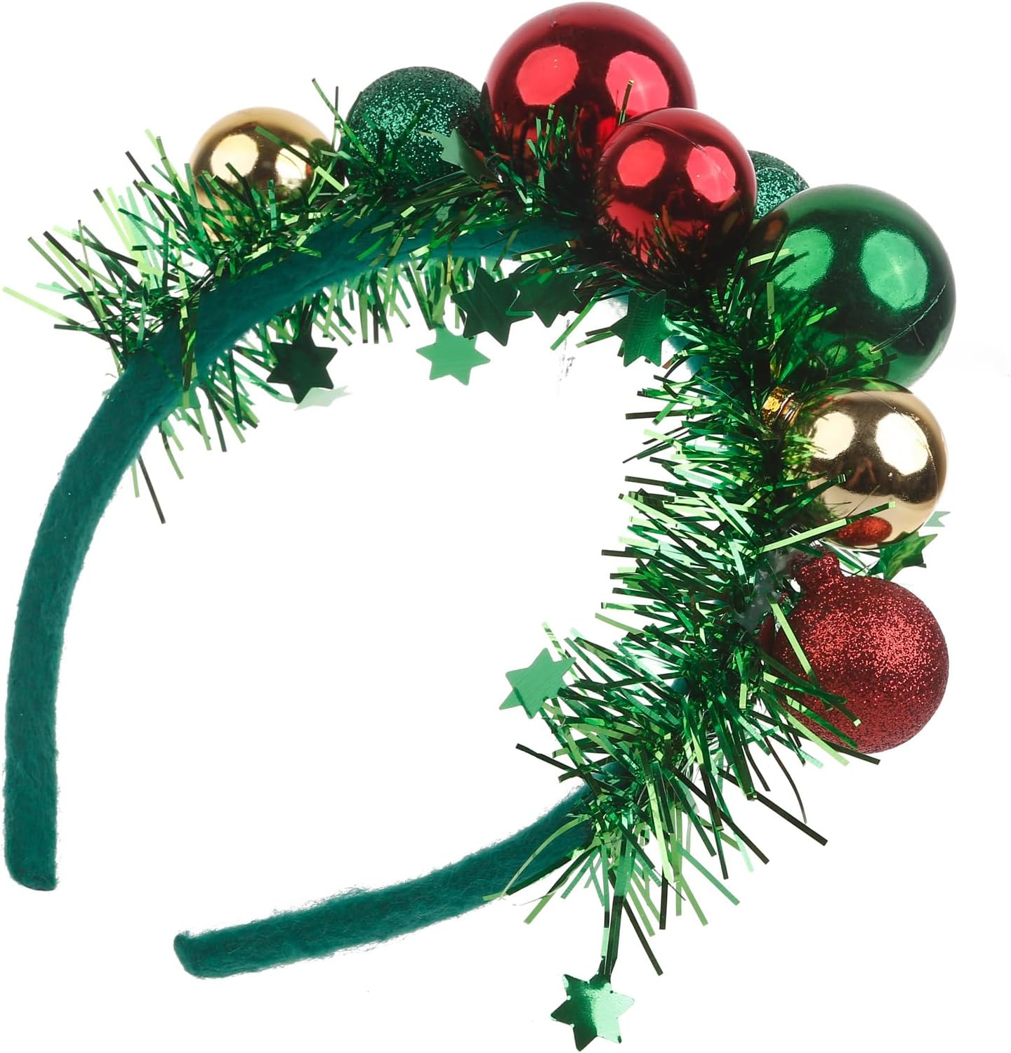 Bestvisse Festive Hair Band Colorful Balls Funny Christmas Headpiece New Year'S Eve Party Decorations Headband image number 2
