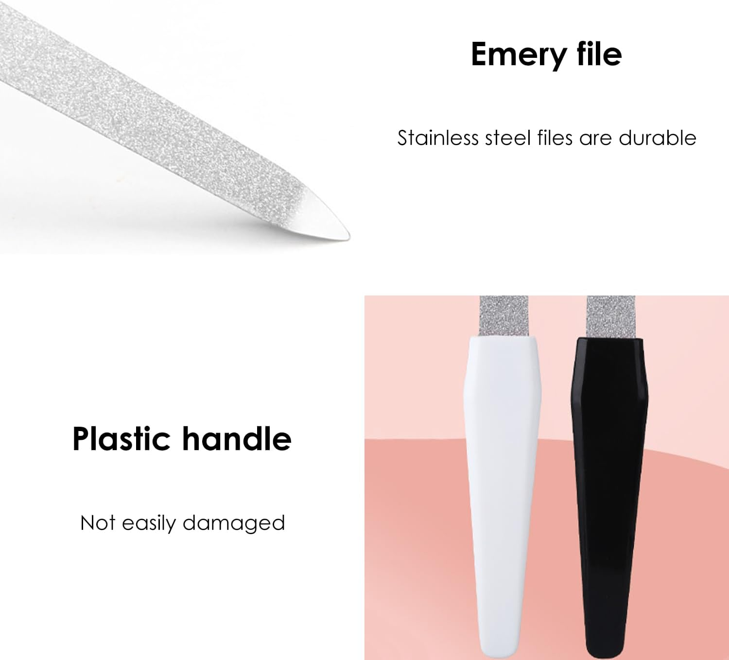 7 Nail Files, Nail Care Tools, Portable Nail Sharpener for Outdoor Use, Home Nail Cutting Tools image number 4
