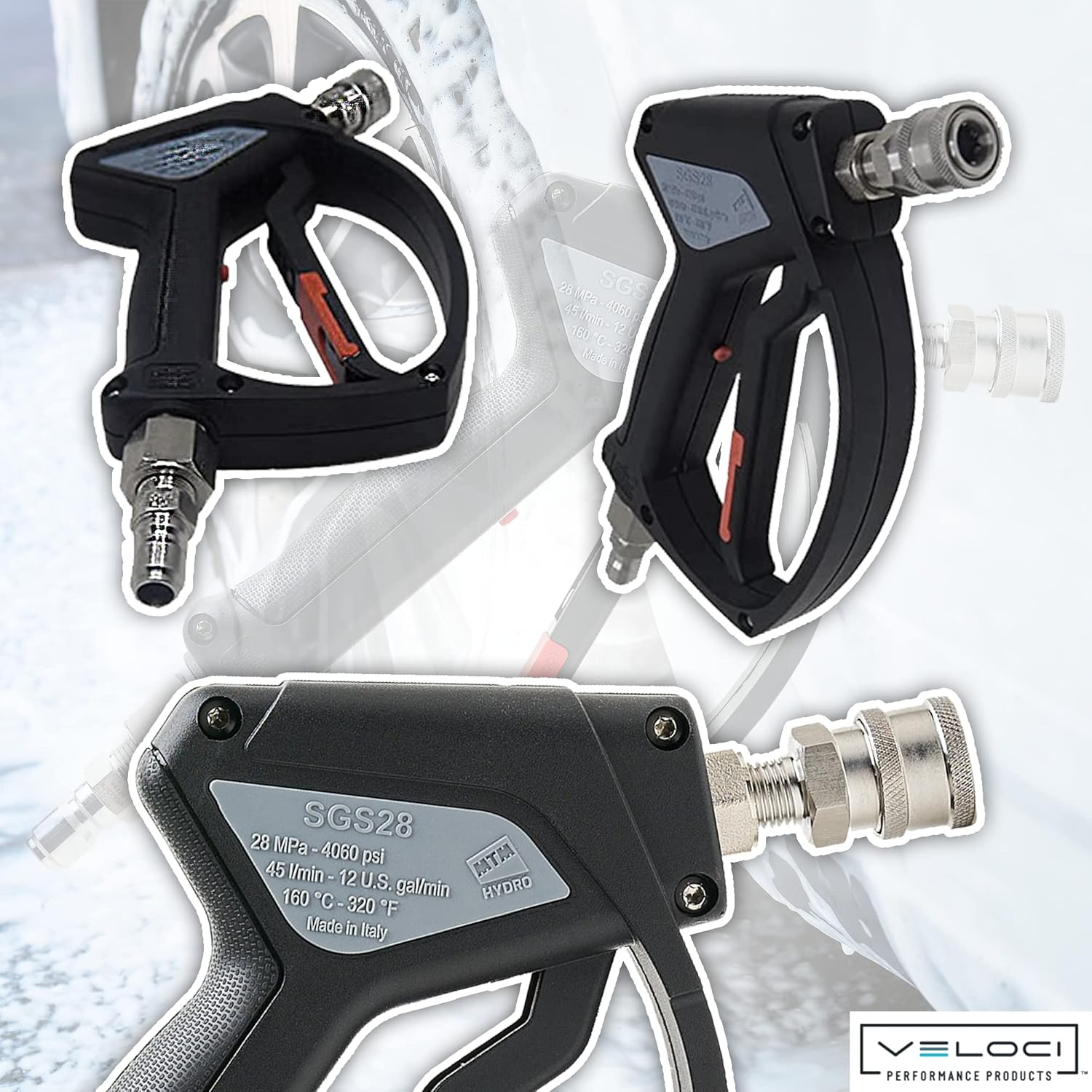 MTM Hydro SGS28 Spray Gun with Stainless Qc'S Installed