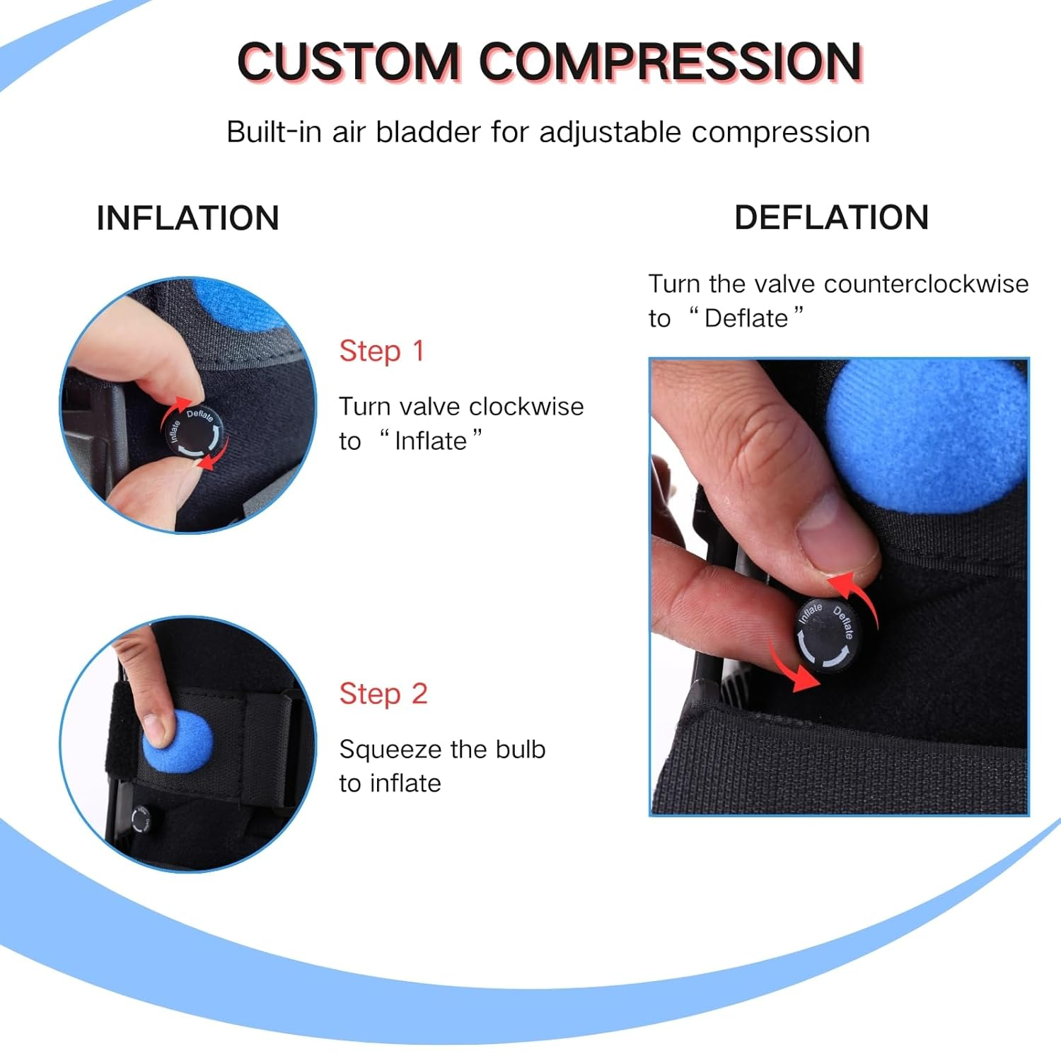 Air Cam Walker Fracture Boot, Orthopedic Walking Boot for Broken Foot, Sprains & Achilles Injuries, Lightweight Medical Inflatable Foot Support for Post-Surgery Recovery & Mobilit (M) image number 2