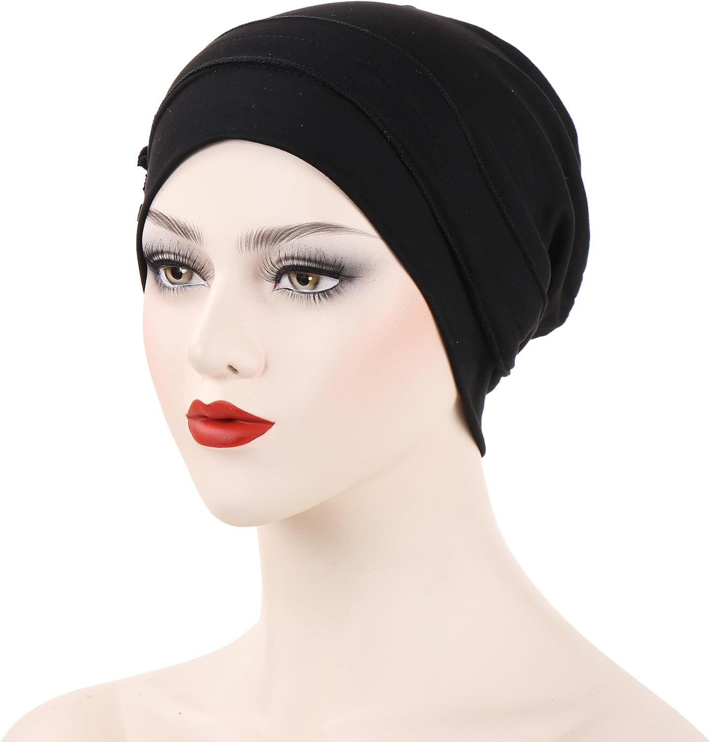 YYAOJHAO Flower Turban Hats for Women - Pre Tied Twist Solid Hedwrap Caps Chemo Cancer Headwear Headscarf Hair Loss Cover - Coffee image number 4