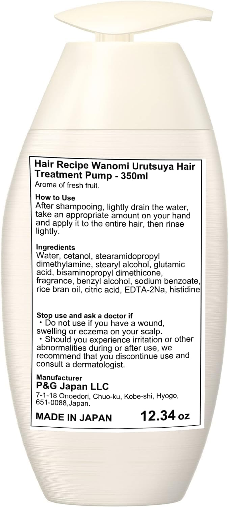 Hair Recipe Wanomi Urutsuya Hair Treatment Pump 350 Ml image number 1