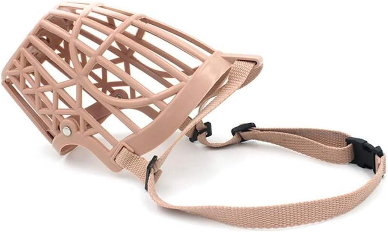 Beikalone 7Pcs/Set Plastic Dog Muzzle, anti Bite Adjustable Pet Basket, Dogs Training Mouth Cover Mesh Cage, Breathable Comfortable image number 2