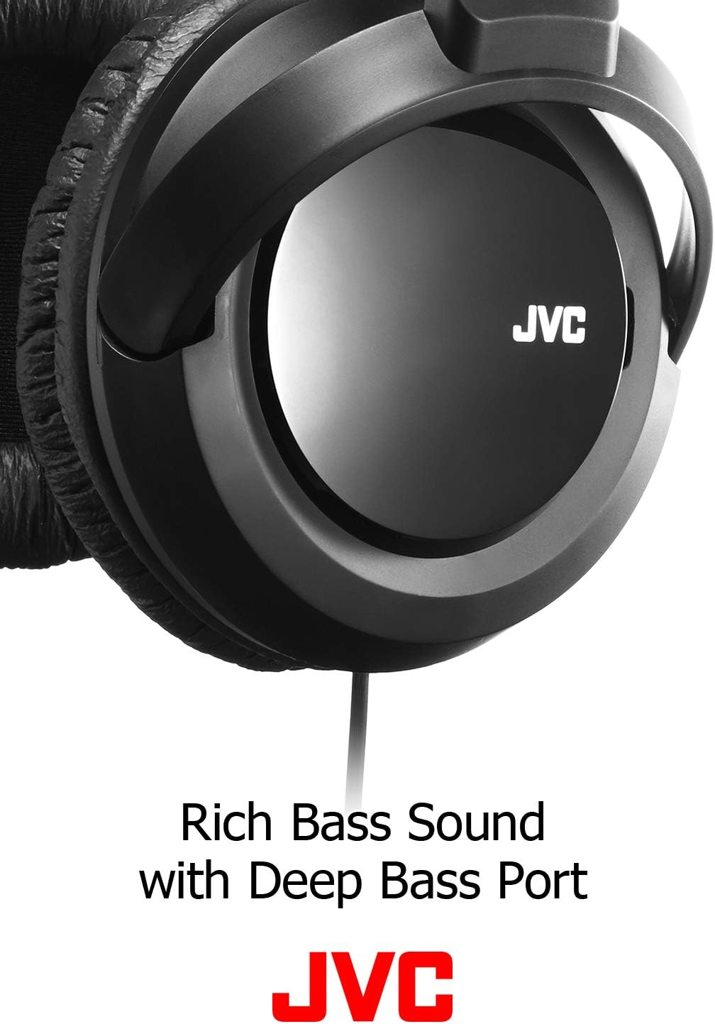 JVC HARX330 Full Size Extra Bass Headphone around Ear (Black) image number 1