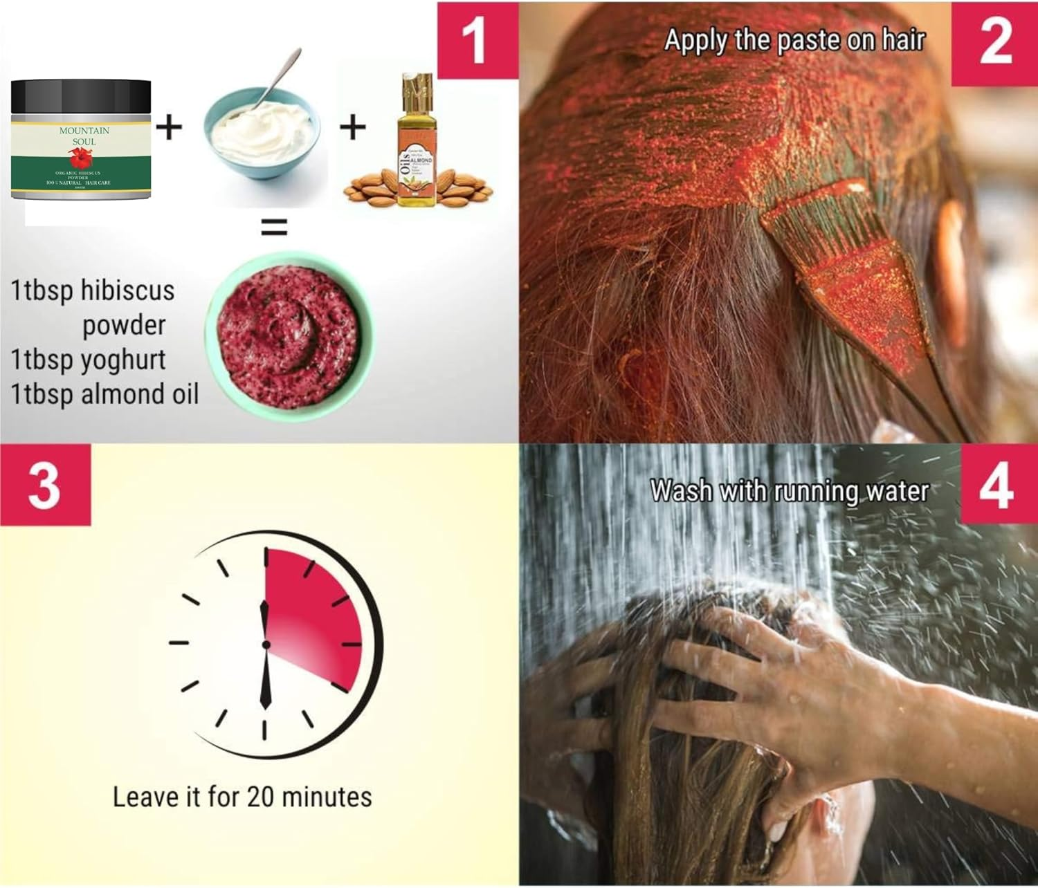 Mountain Soul Organic Hibiscus Powder 100Gm X 4 image number 4