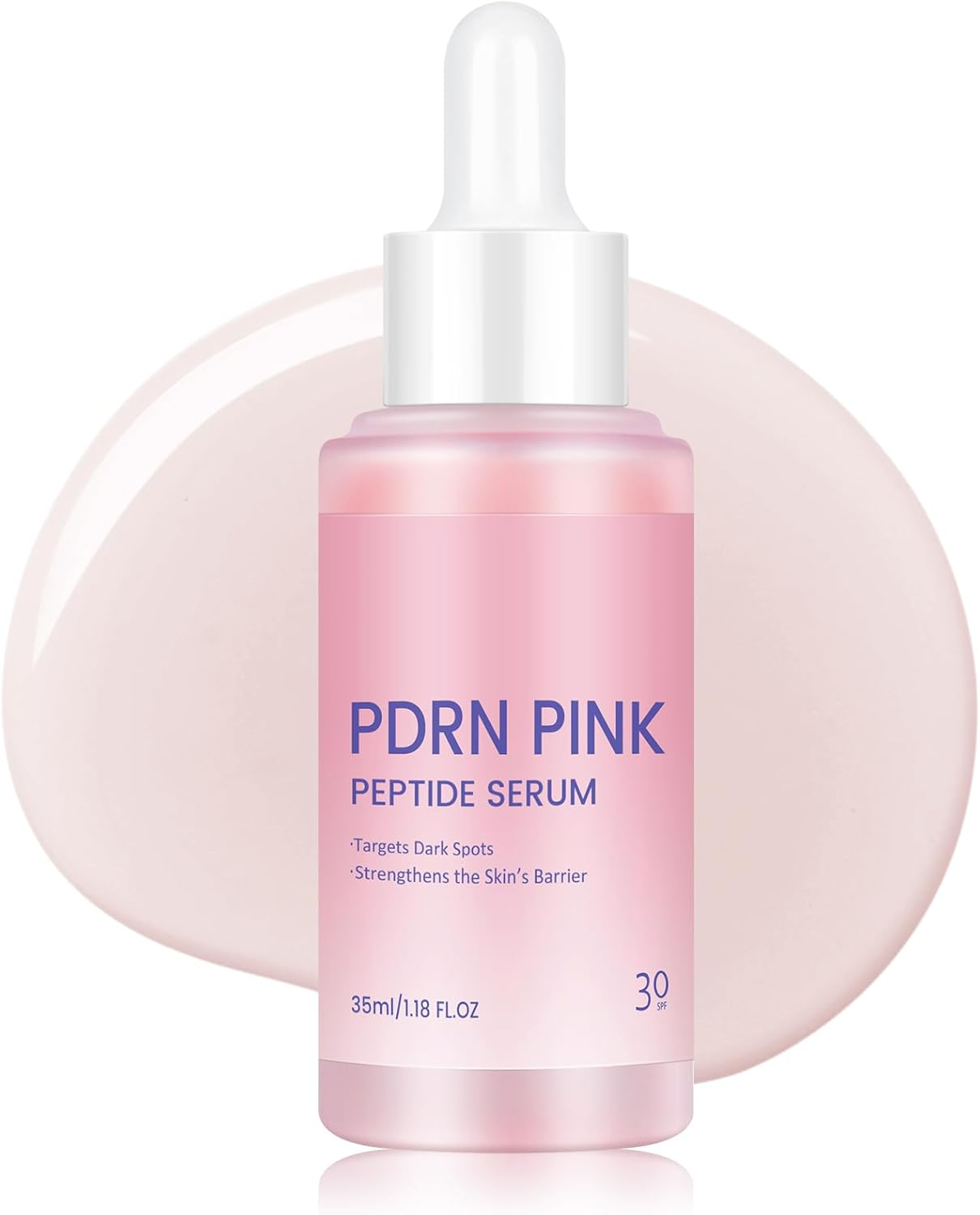 Fowerher PDRN Pink Peptide Serum with Niacinamide, Anti-Aging, Moisturizing and Firming, Skincare for Face and Neck - 35Ml/1.18Fl.Oz