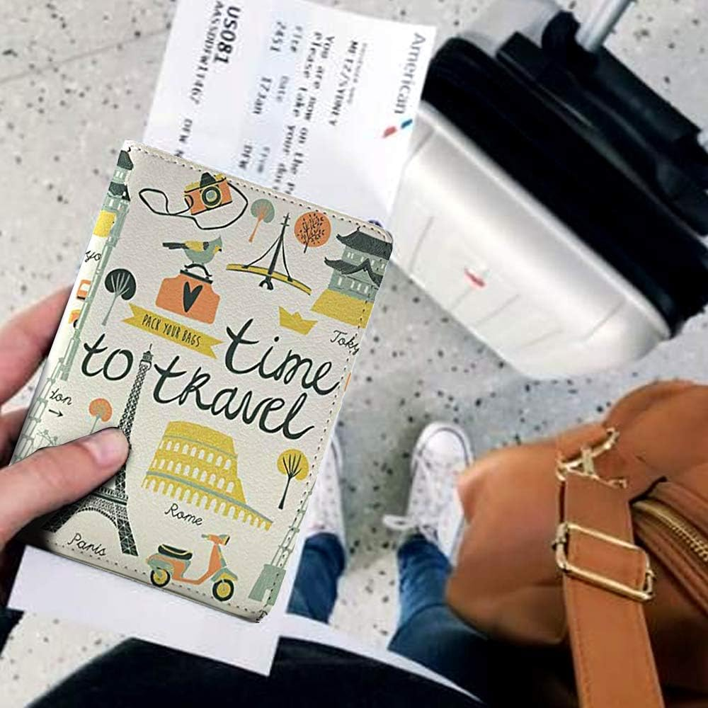 Wanderlust Passport Customised Collection (Time to Travel (Both Sides Printed) - White) image number 4