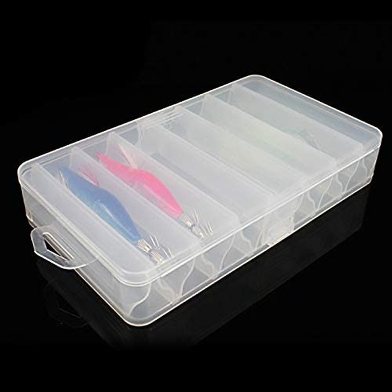 Origlam Fishing Lure Box Tackle Storage Trays, Double Side 14 Compartments, Waterproof Accessory Box for Bait Hooks, Organizer Case Container
