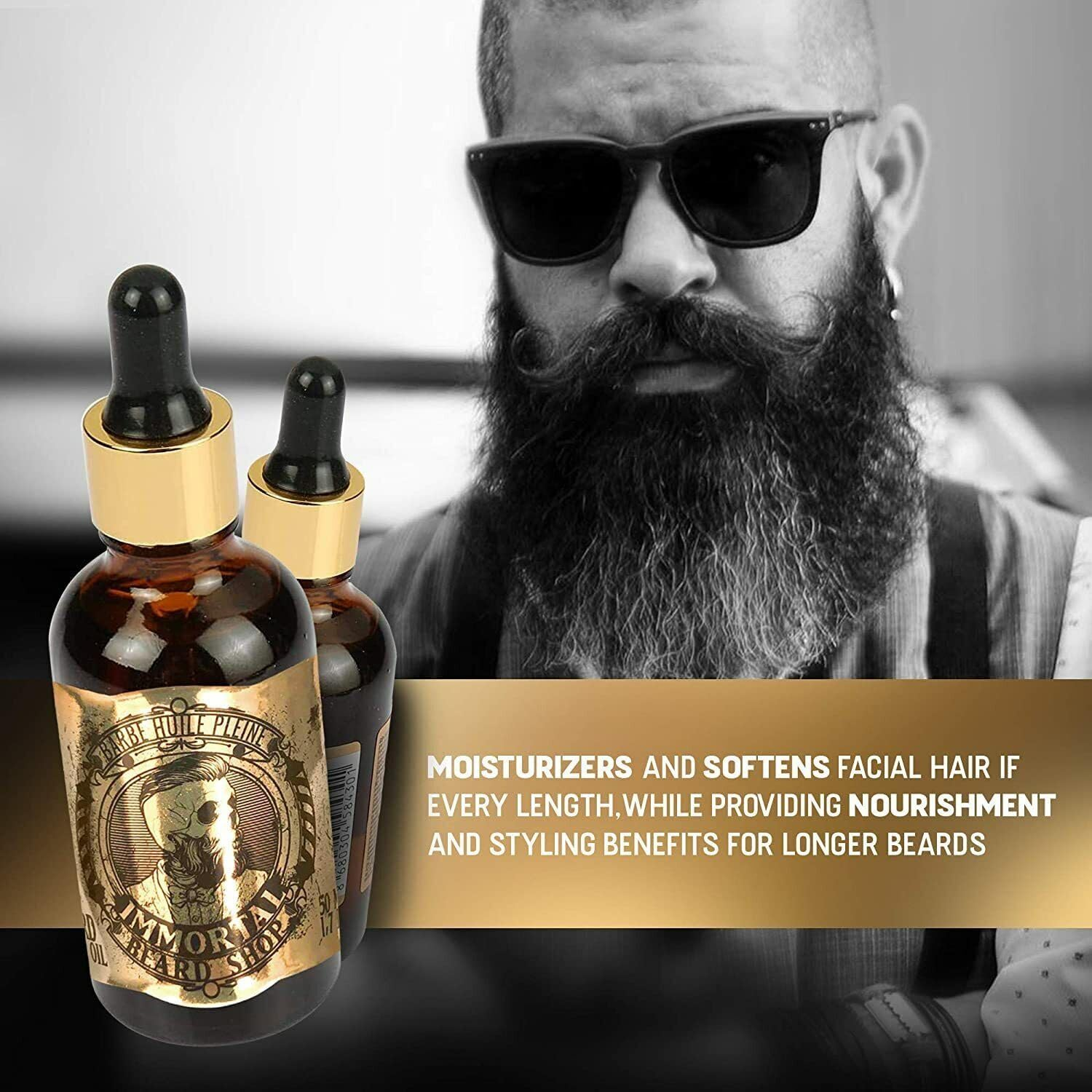 Immortal Beard Care Serum 50Ml for Growth and Vitality