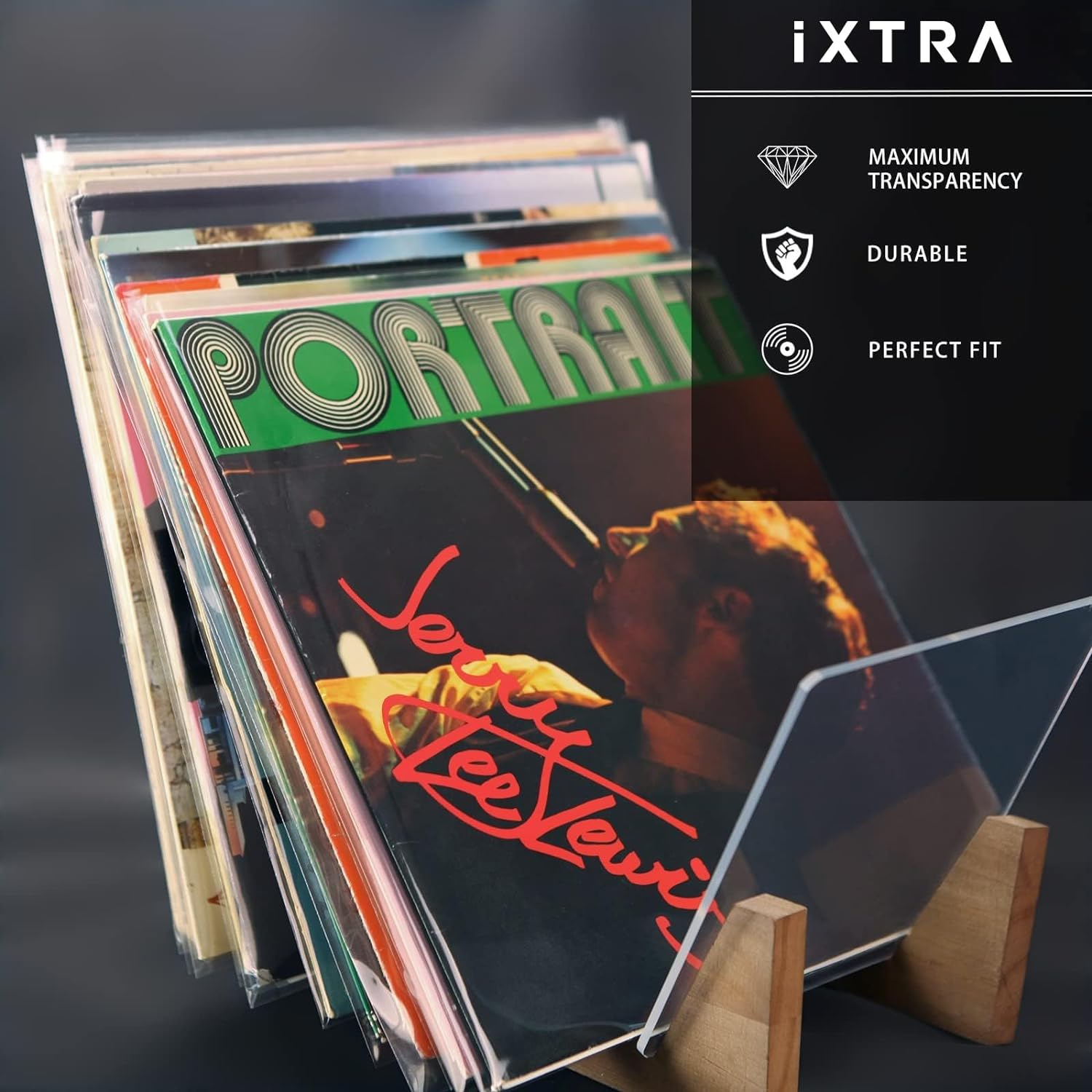 Ixtra Vinyl Record Outer Sleeves - LP Record Sleeves Album Covers. Clear Premium Vinyl Record and Acid-Free LP Sleeves for 12-Inch Single & Double LP Album Covers Records - 3Mil Thick (100 Pack) image number 3
