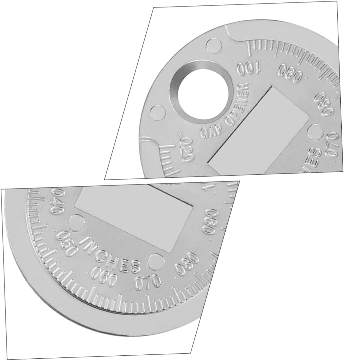 Cabilock 2Pcs Wire Spark Plug Gaps Gauge Tool 0.02"-0.1" Precision Carbon Steel Metric and Imperial Measurement for Automotive Ignition Repair and Maintenance image number 6
