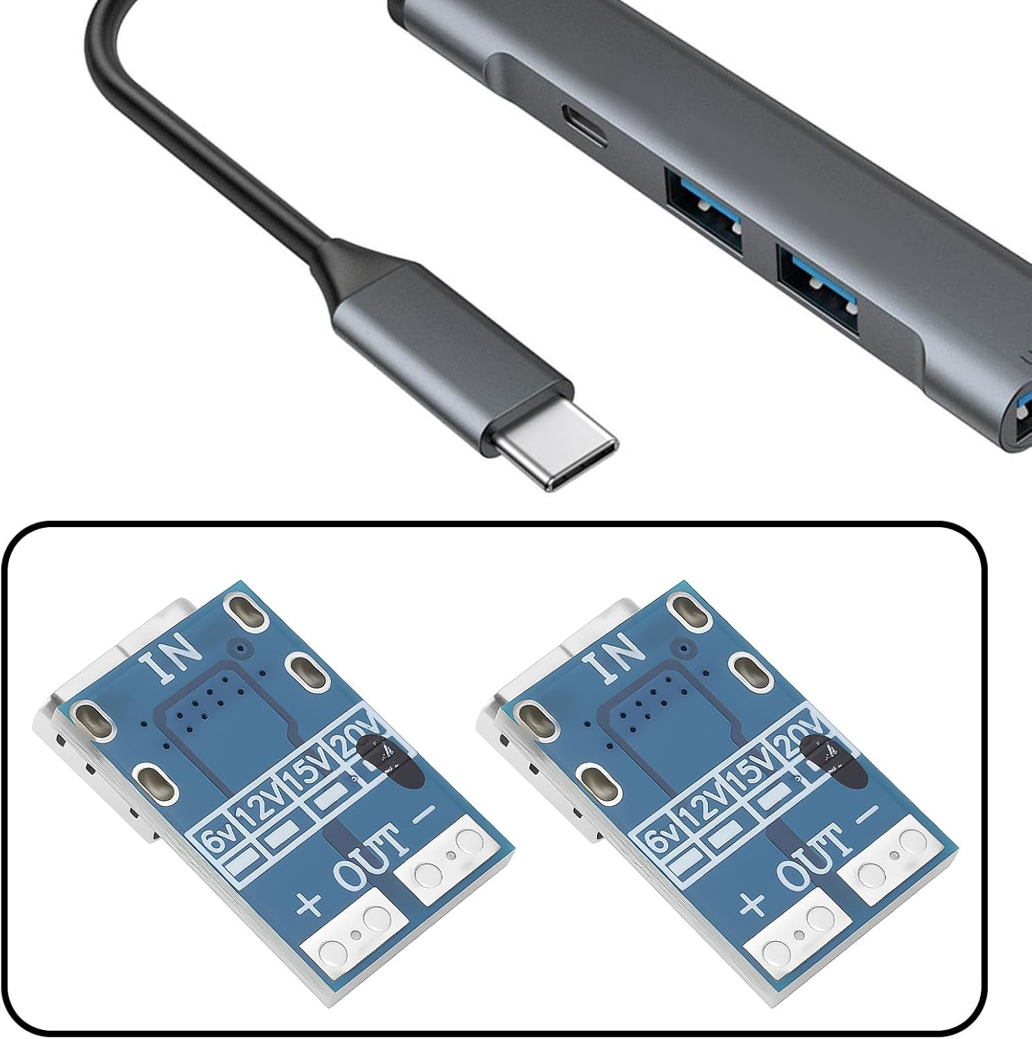 Emsea 4PCS PDC004 USB-PD USB C IP2721 to DC 20V Max 5A Compatible with Power Electronic Projects Using a USB-C Power Input image number 5