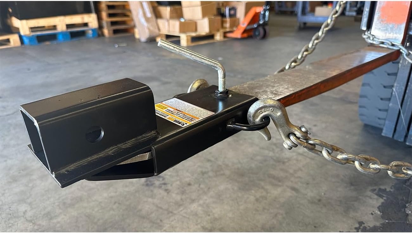Maxxhaul 50626 Clamp on Forklift Hitch Receiver 2 Inch Trailer Towing Adapter image number 5