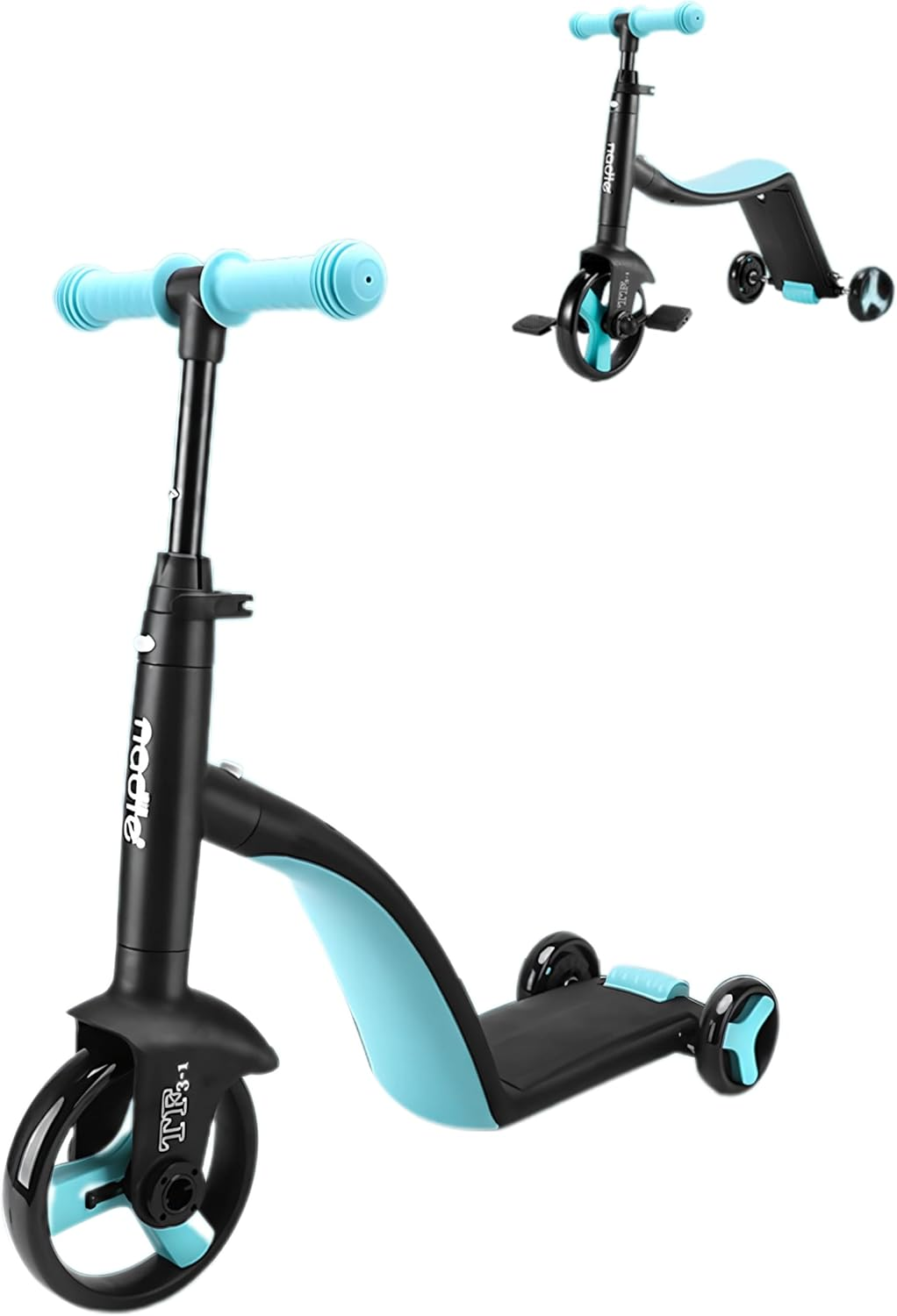 TF3-1 Children 3-In-1 Multifunctional Lightweight Scooter Bicycle Balance Bike with Adjustable Handle and Wheels (Blue) image number 5