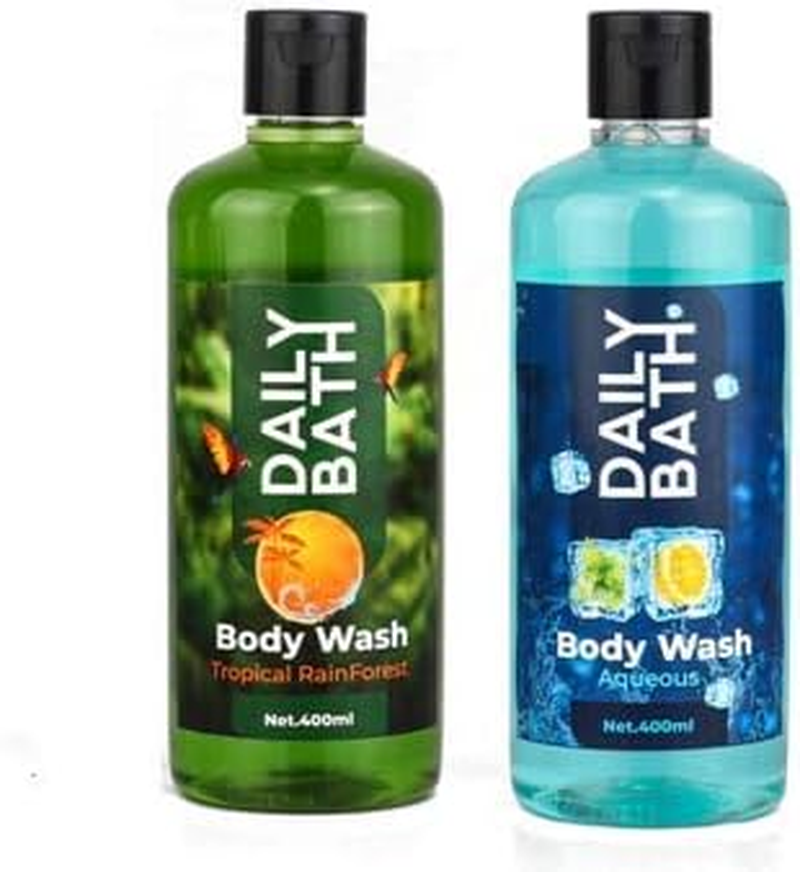 All Skin Types Daily Bath Body Wash Pack of 2 (400 ML EACH) BATH LOAF FREE image number 2