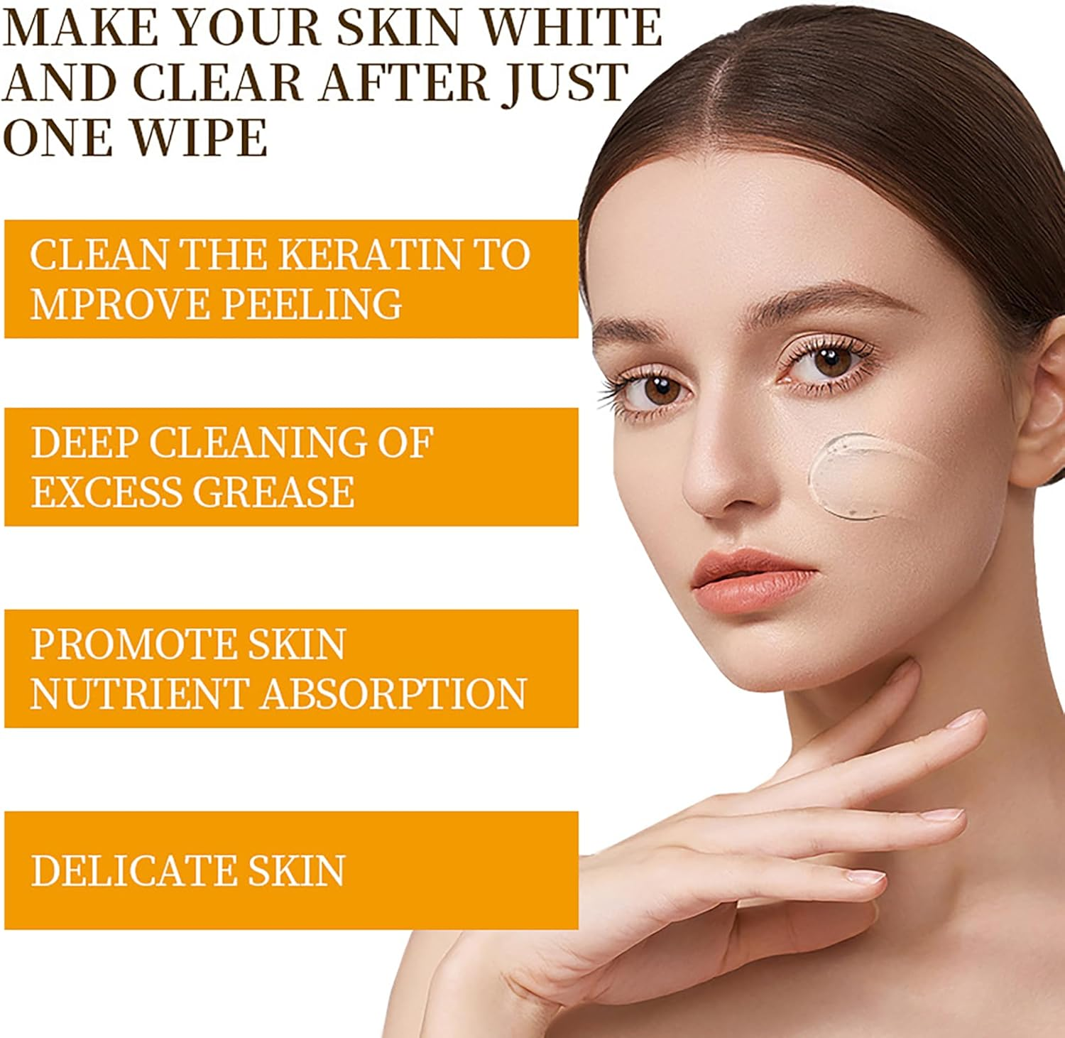 Orange Exfoliating Gel Scrub for Face and Body,Deep Cleansing Moisturizing Facial Exfoliator,Remove Blackheads Moisturize Cleansing,Body Exfoliating Gel for All Types Skin,50G image number 1