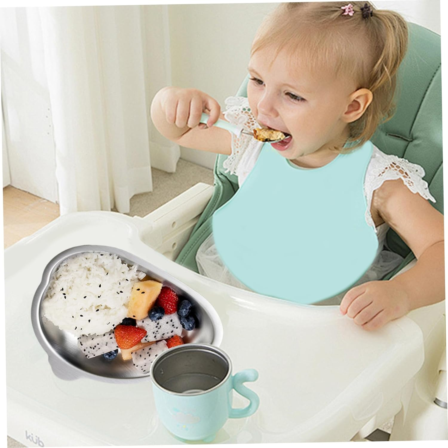 Whyzsjnclg Stainless Steel Duck-Shaped Plates for Kids, Playful & Functional, 7X6 Inch, 3Cm Thick, Microwave & Dishwasher Safe, Hand Wash Only image number 4