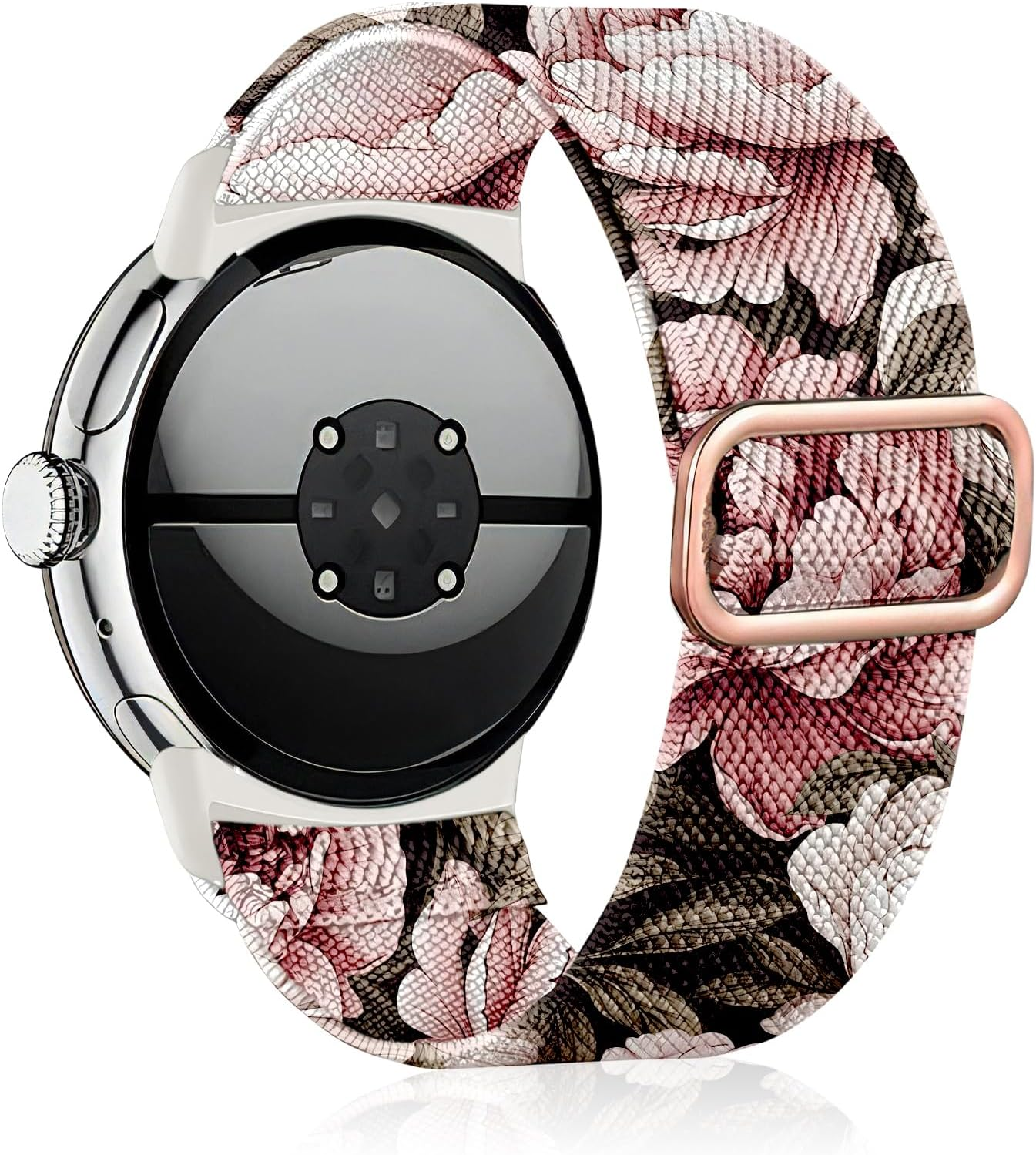 Zspoly Nylon Band Compatibel with Google Pixel Watch 2/1/3 4 (41Mm) Google Pixel Watch 4 3 （45Mm）,Elastic Adjustable Bands for Men/Women