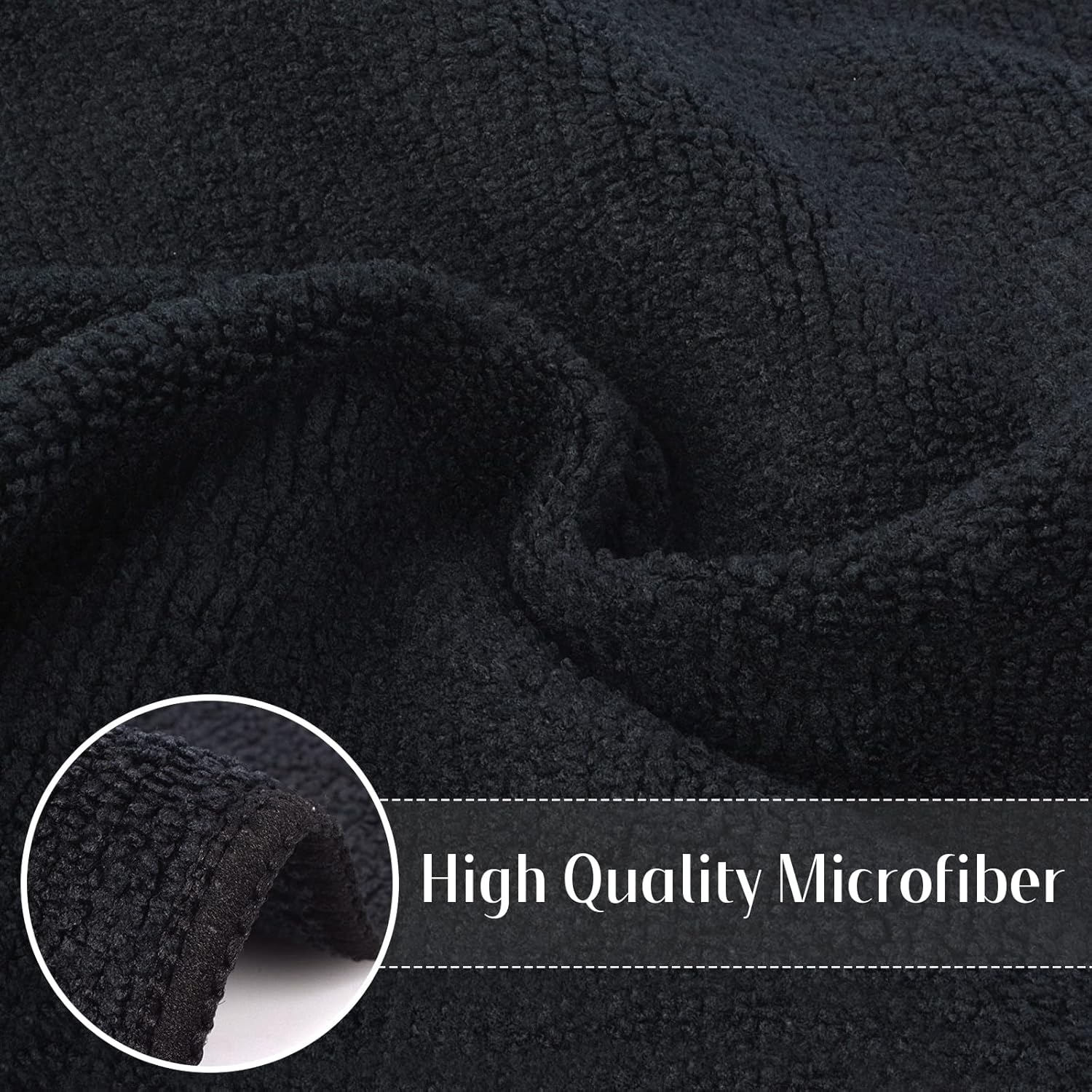 Sinland Microfiber Dish Cloth Cleaning Towel Super Absorbent Dish Rags (30Cmx30Cm, Blackx12) - Greyx12 image number 5